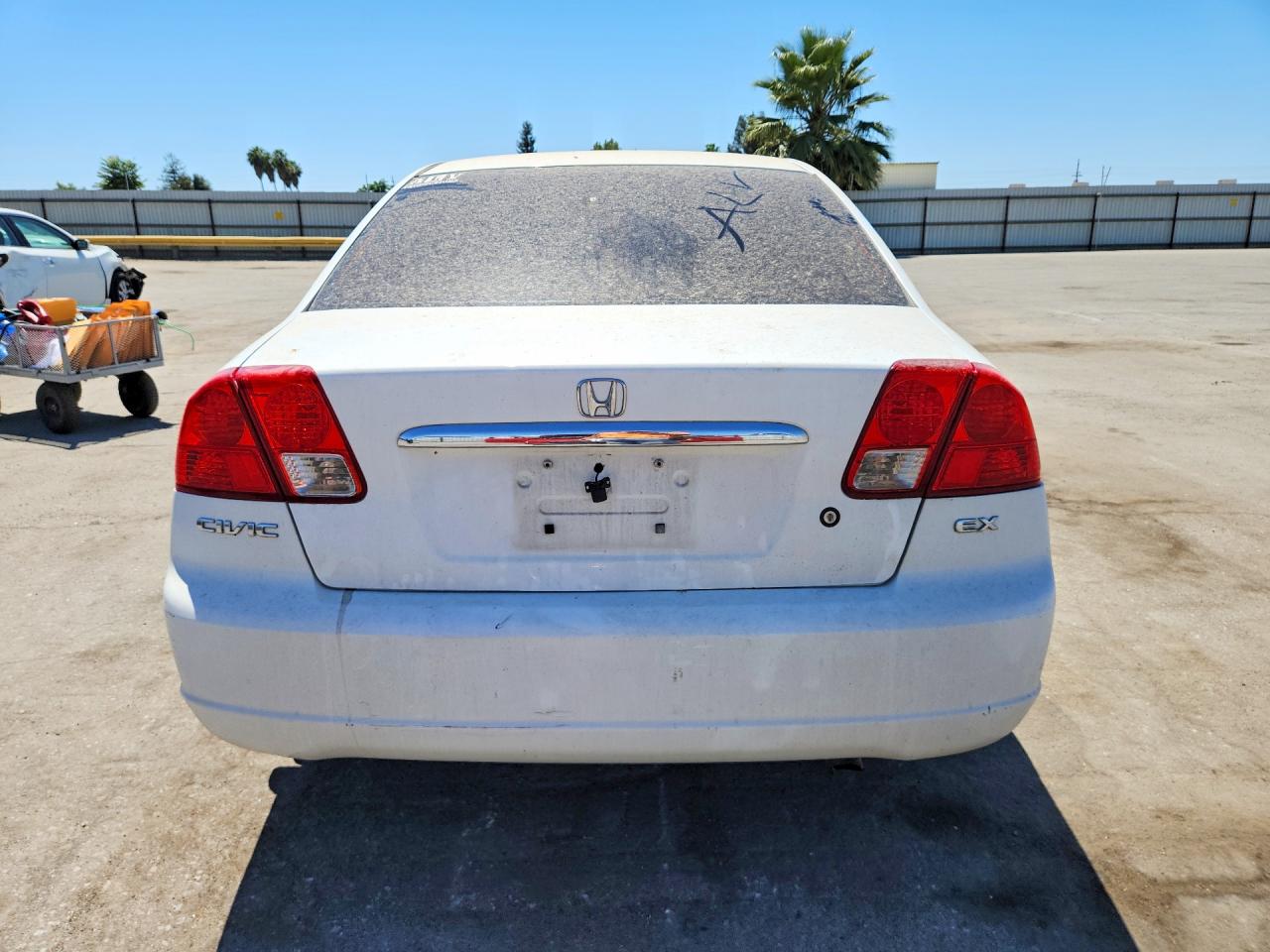 2003 Honda Civic Ex White vin: JHMES26733S001618