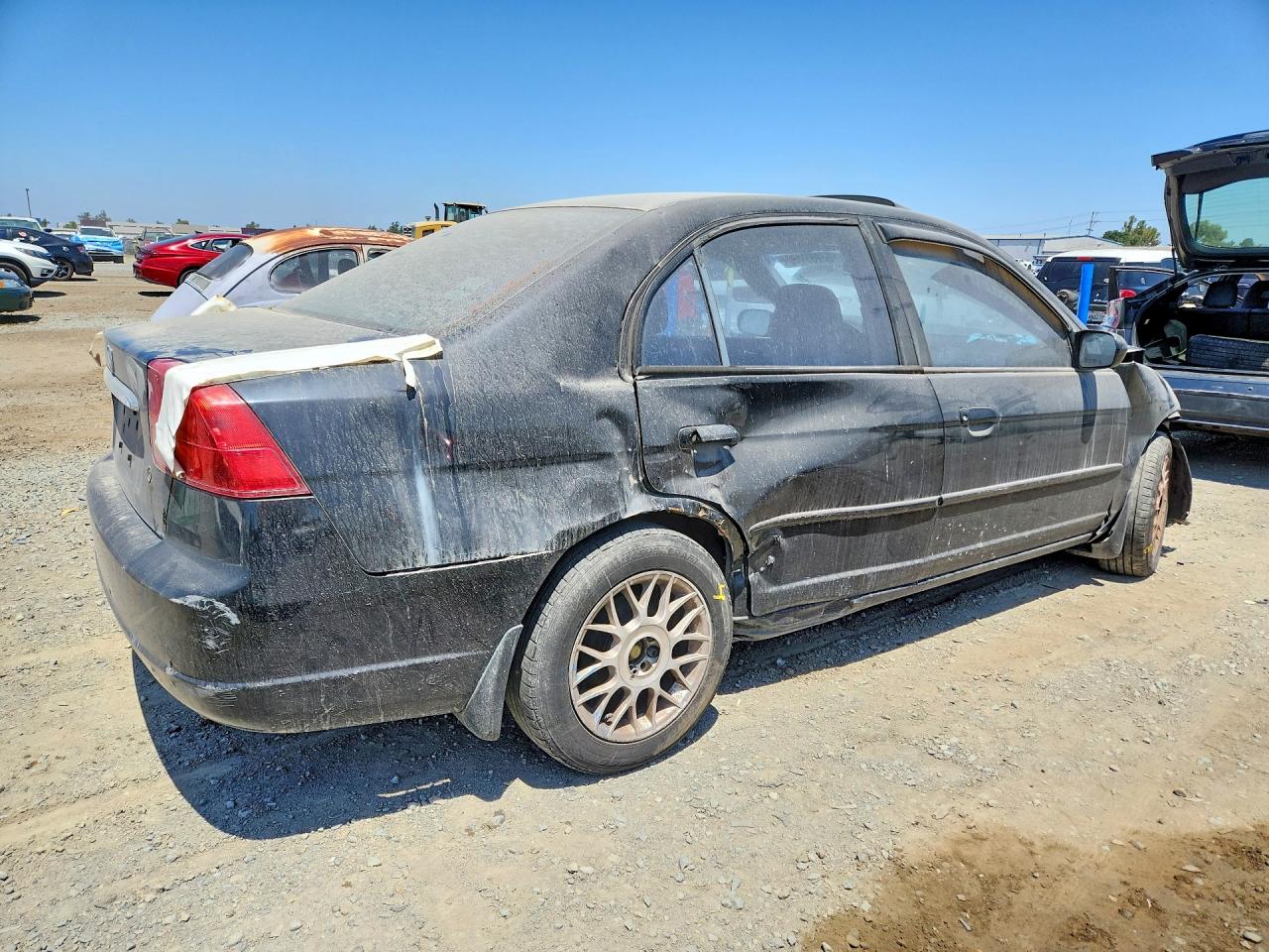 2002 Honda Civic Ex Черный vin: JHMES26752S000727