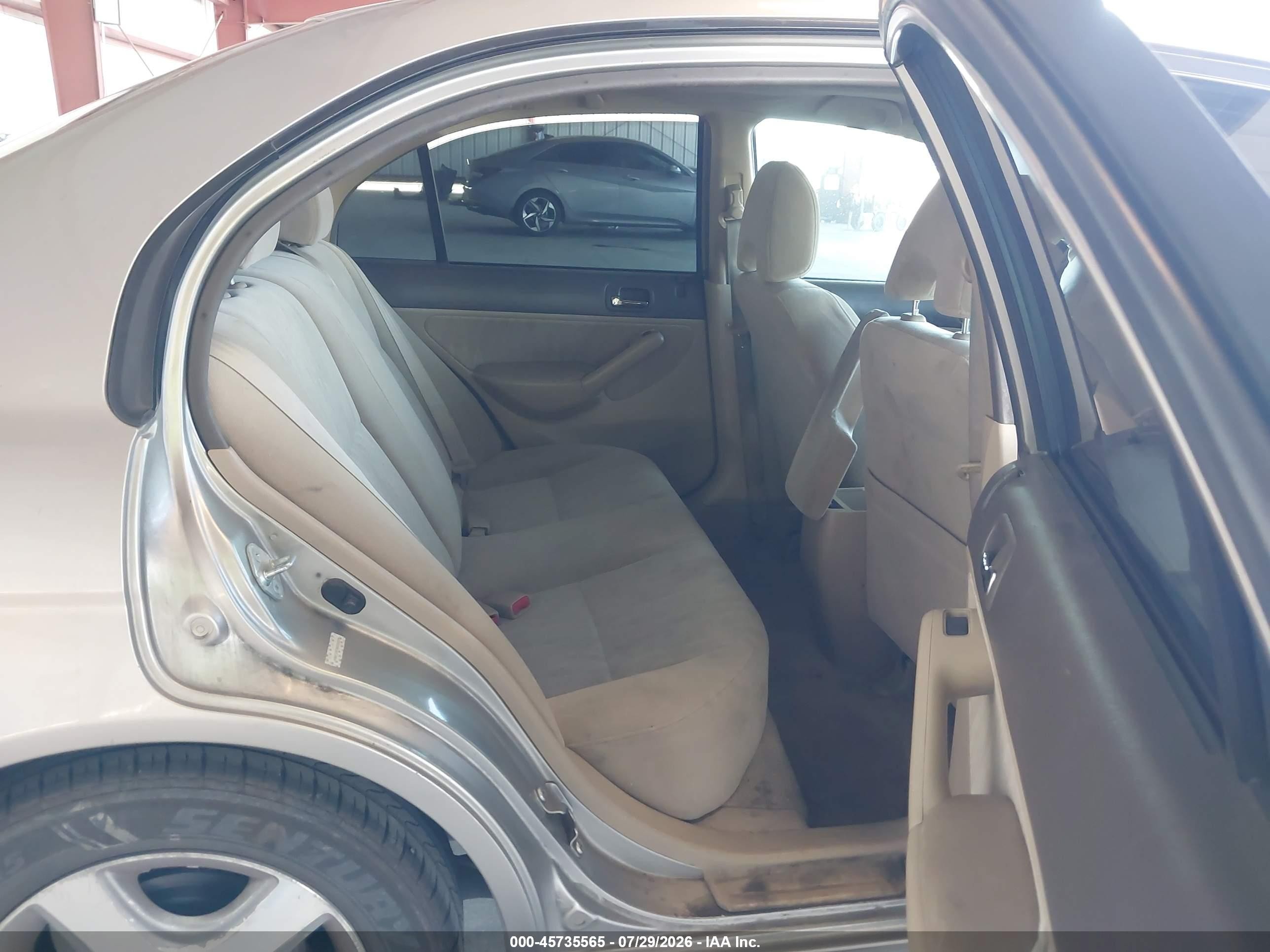 2004 Honda Civic Ex Champagne vin: JHMES26764S000576