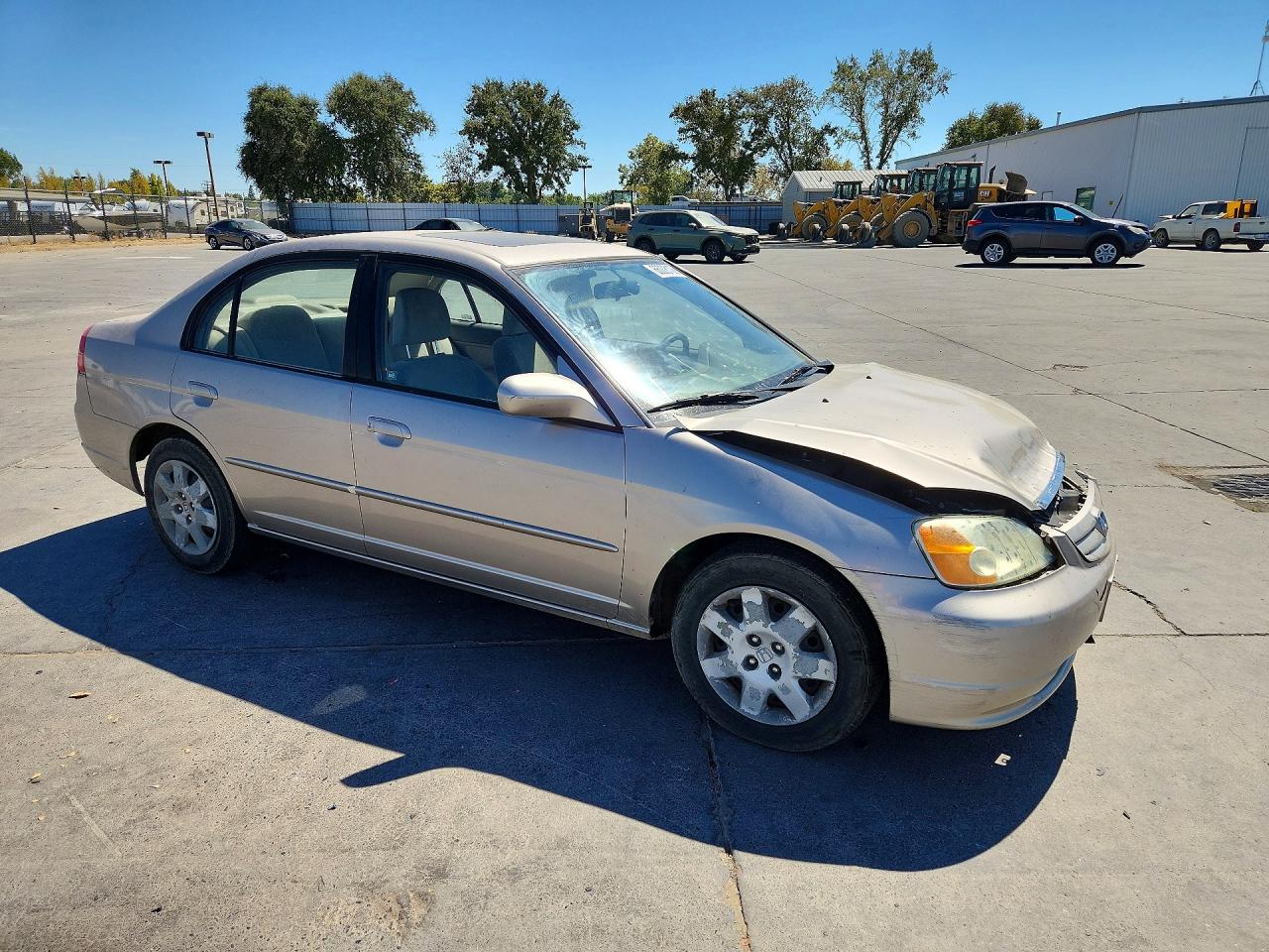 2002 Honda Civic Ex Tan vin: JHMES26772S003855