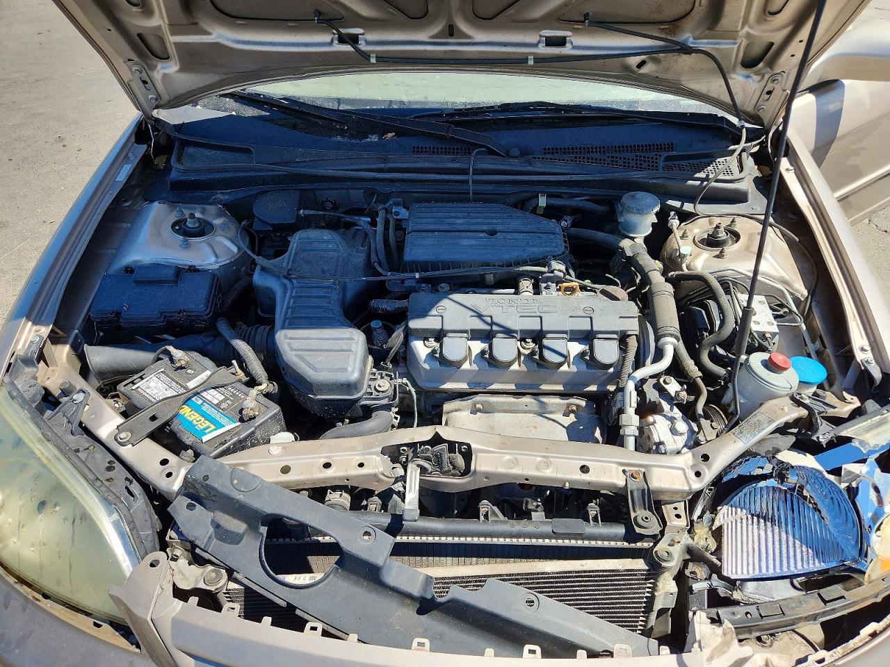 2002 Honda Civic Ex Tan vin: JHMES26772S003855
