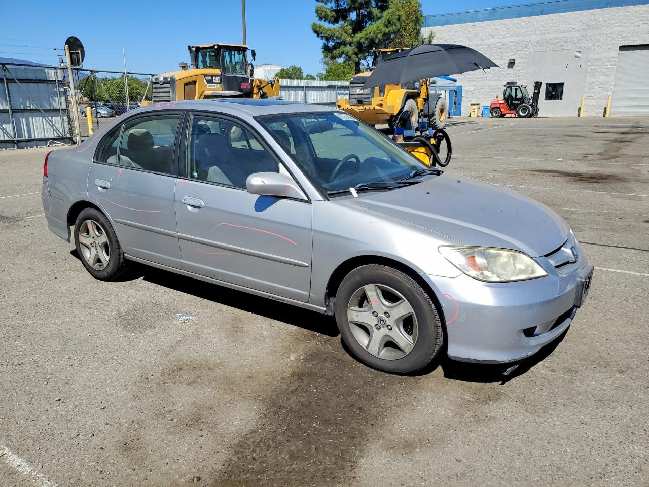 2004 Honda Civic Ex Silver vin: JHMES26784S002183