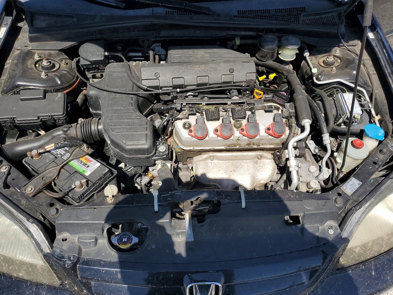 2002 Honda Civic Ex Black vin: JHMES26792S002416