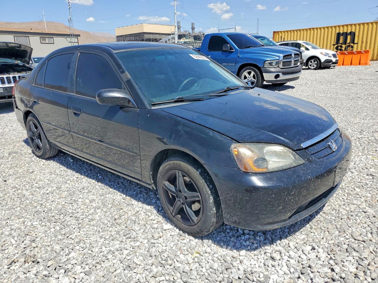 2002 Honda Civic Ex Black vin: JHMES26792S002416