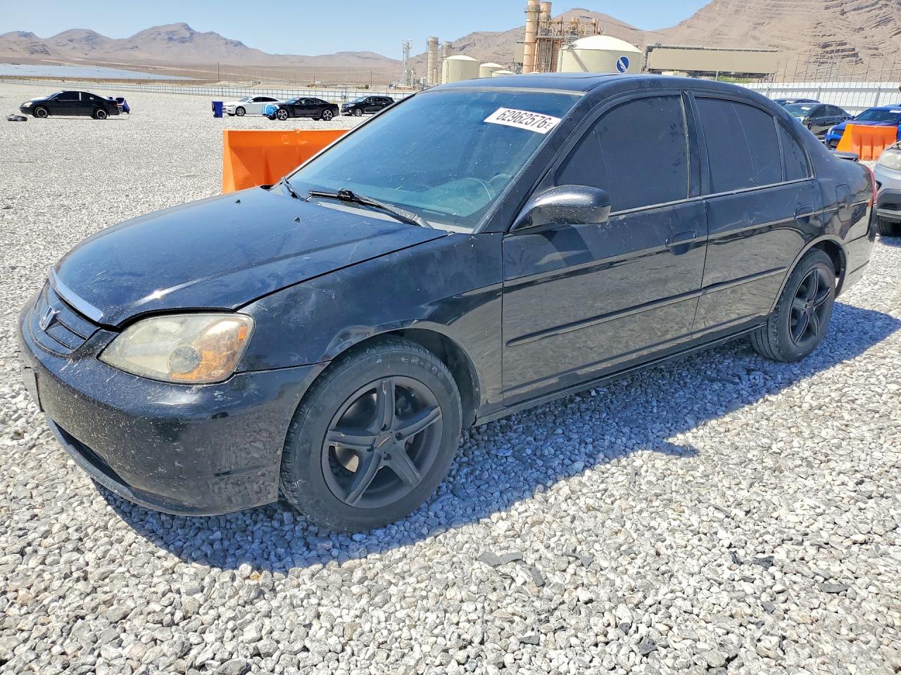 2002 Honda Civic Ex Black vin: JHMES26792S002416