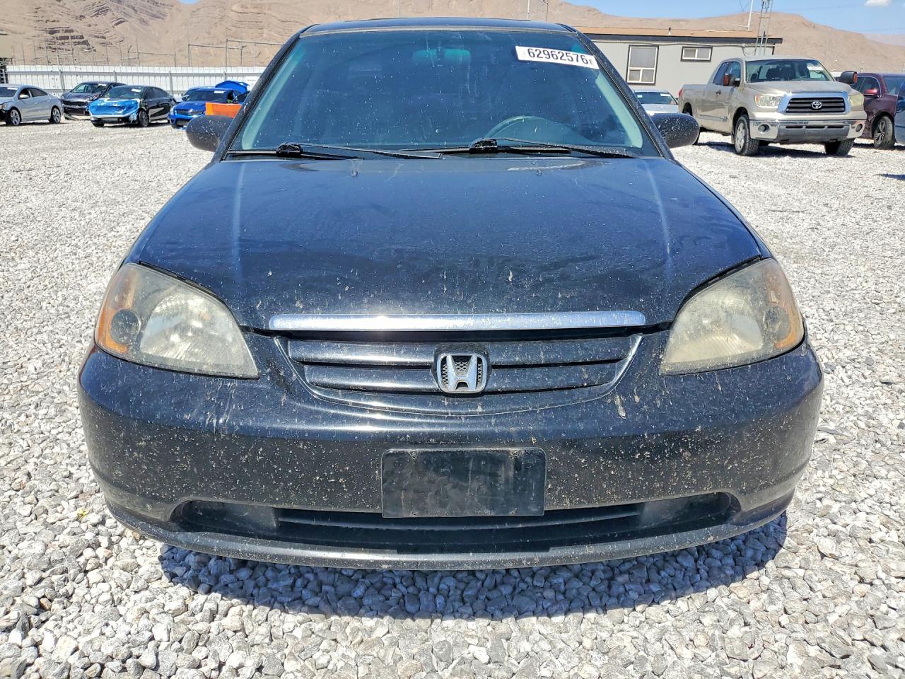 2002 Honda Civic Ex Black vin: JHMES26792S002416