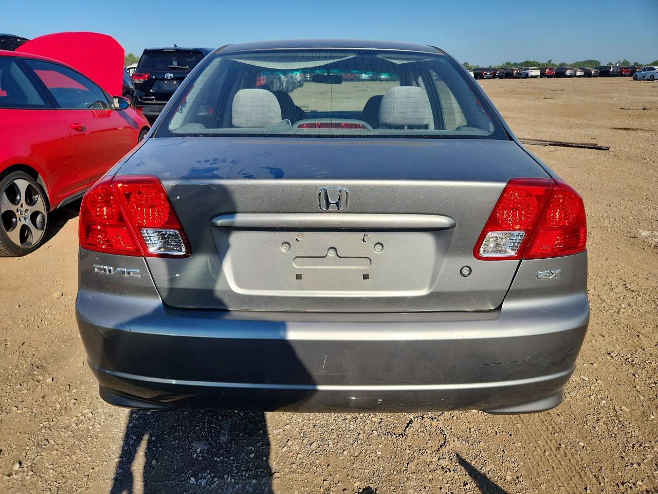 2005 Honda Civic 4d Gray vin: JHMES267X5S000081