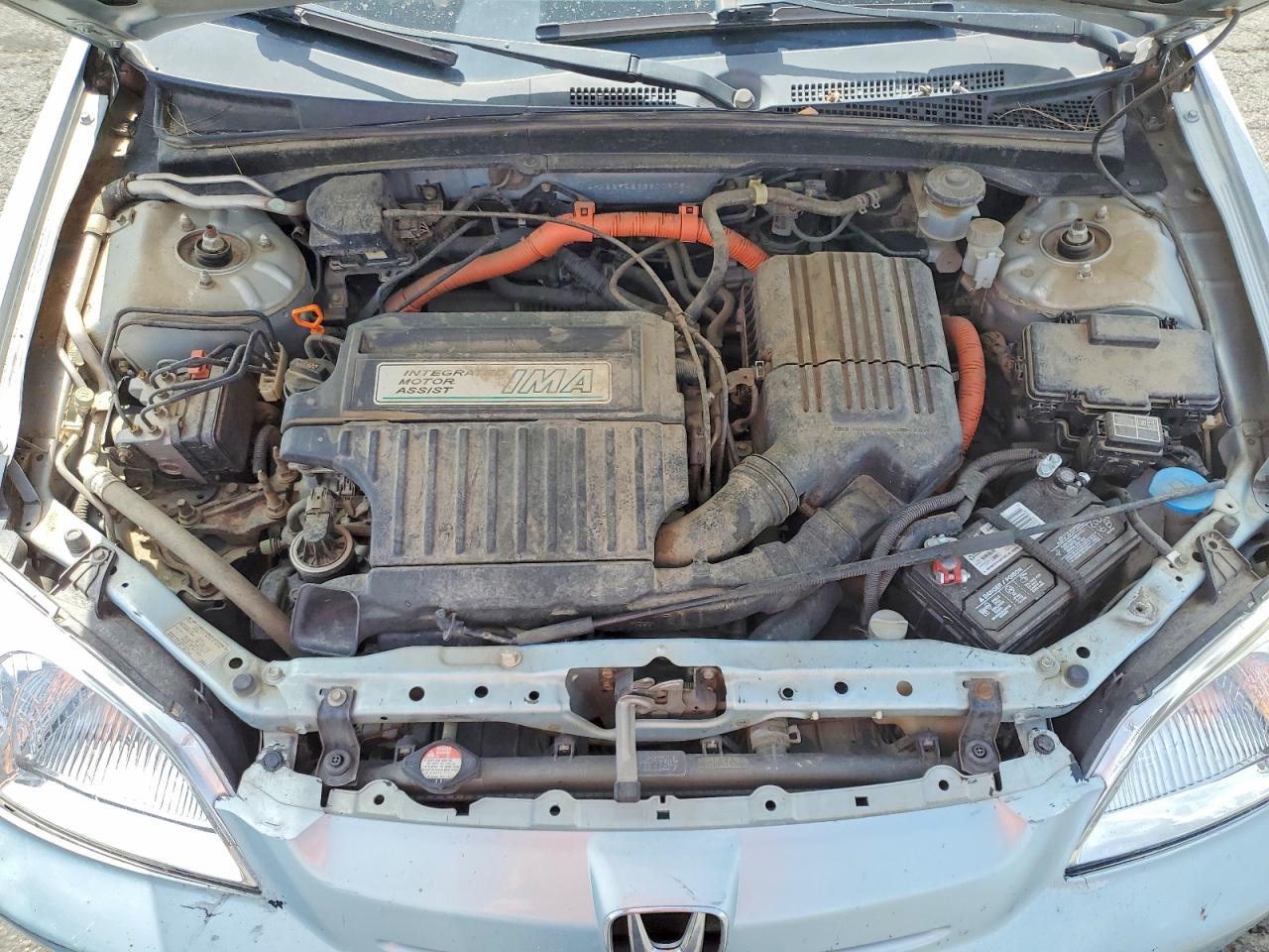 2003 Honda Civic Hybrid Teal vin: JHMES95633S008084
