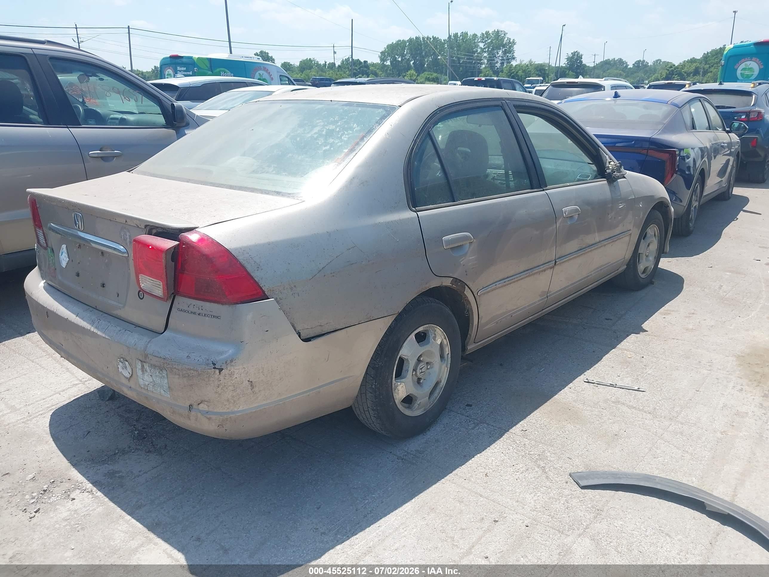 2003 Honda Civic Hybrid Gold vin: JHMES95653S007406