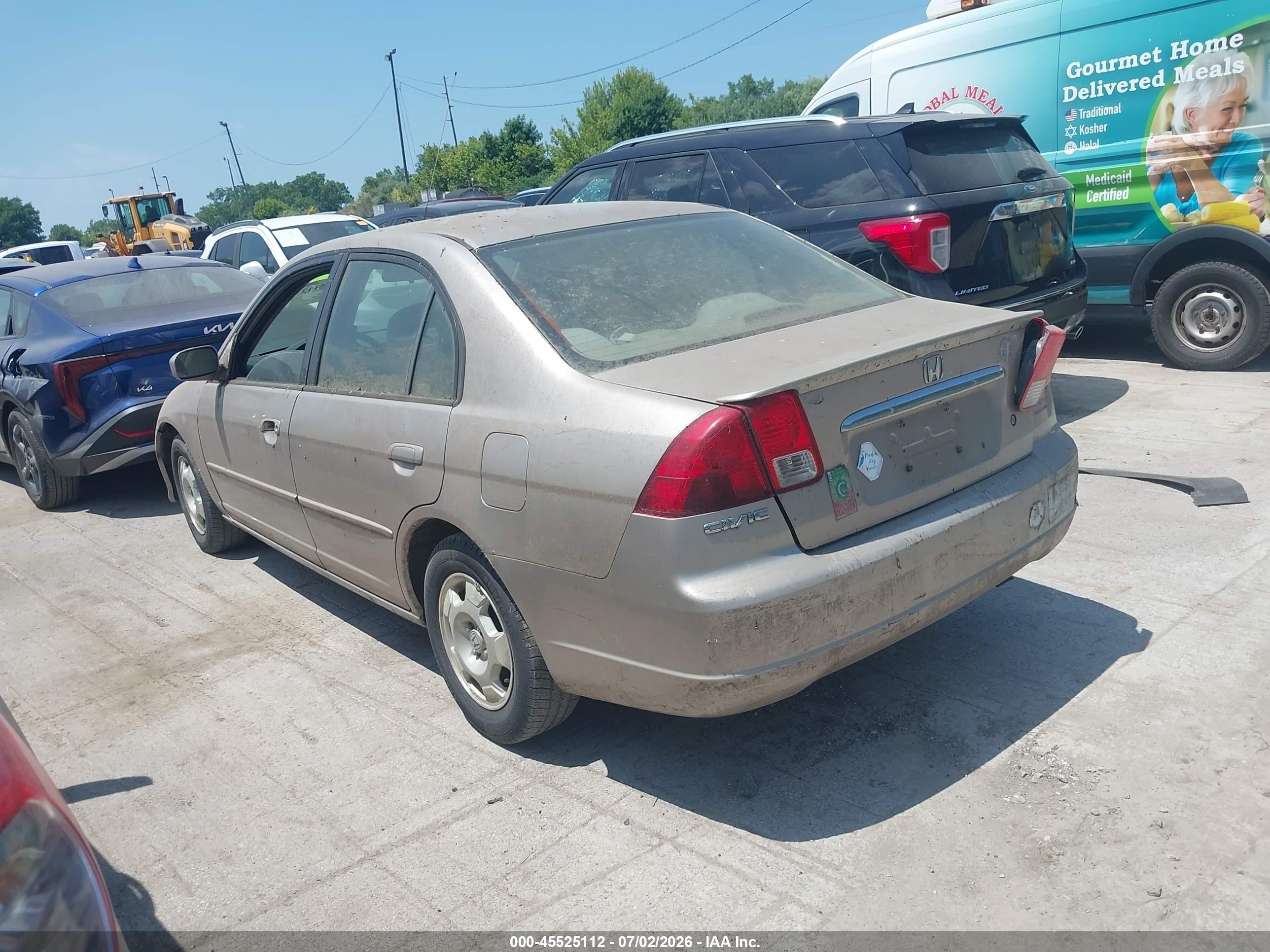 2003 Honda Civic Hybrid Gold vin: JHMES95653S007406