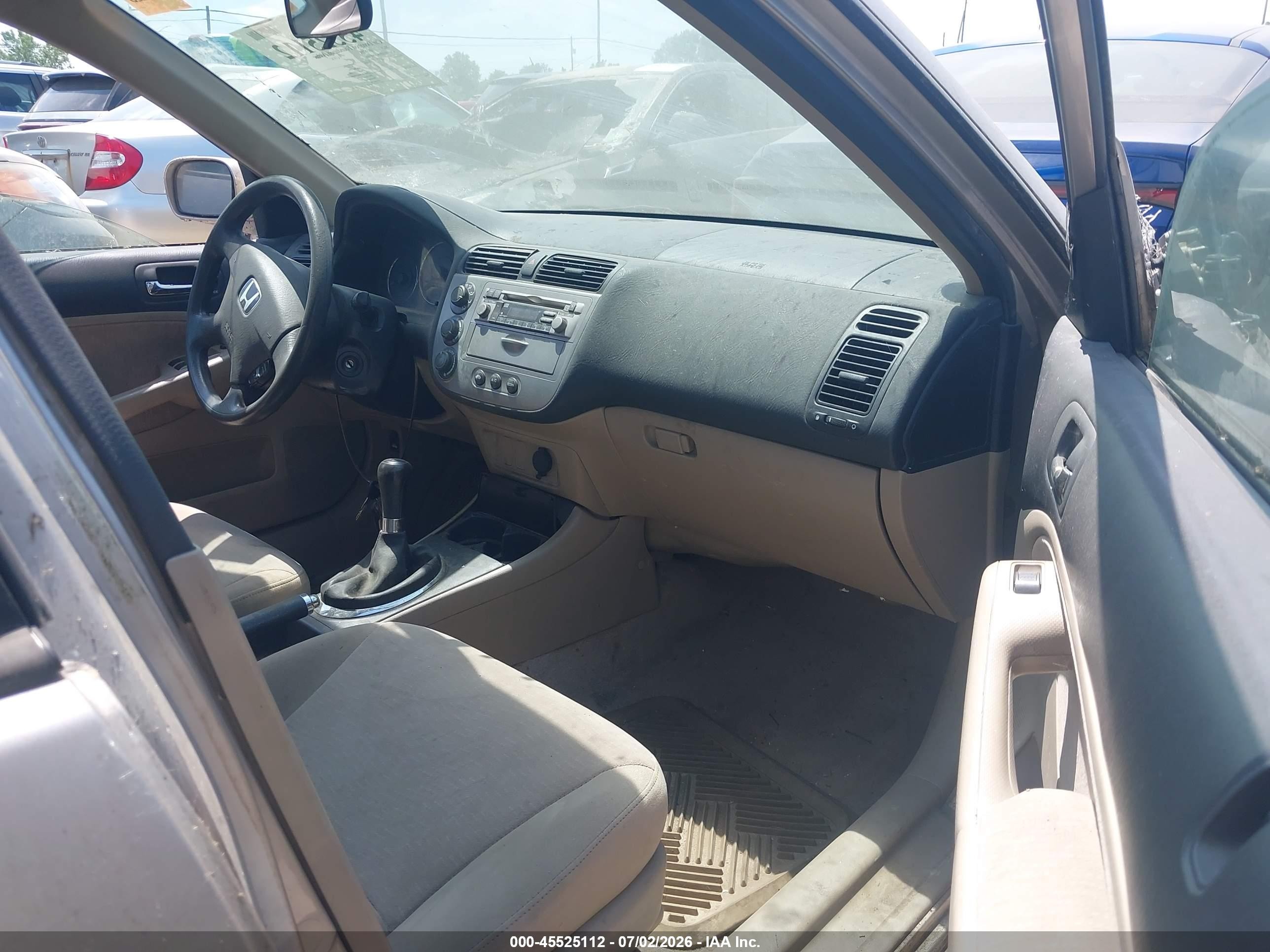 2003 Honda Civic Hybrid Gold vin: JHMES95653S007406