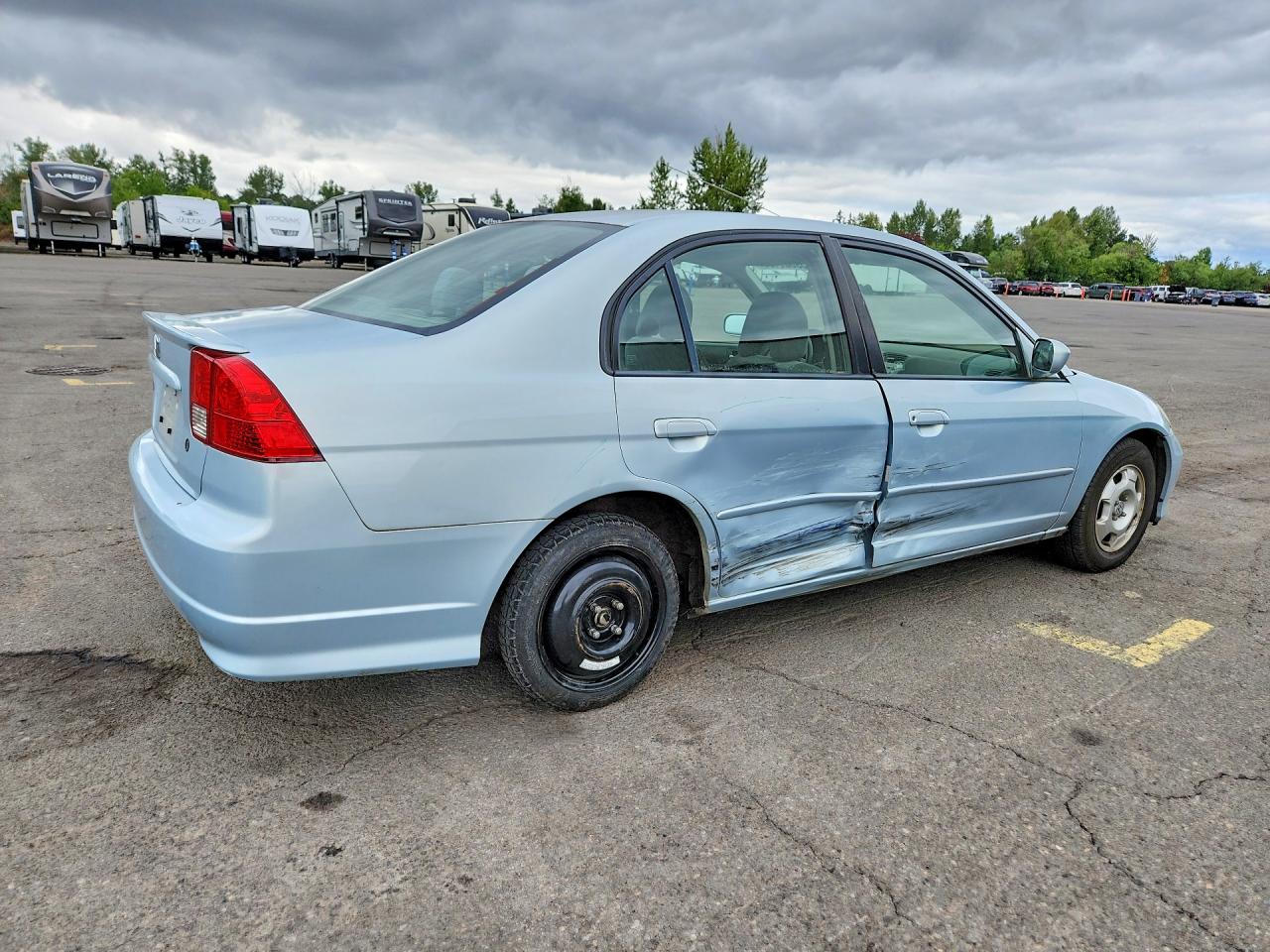 2004 Honda Civic Hybrid Teal vin: JHMES95664S000630