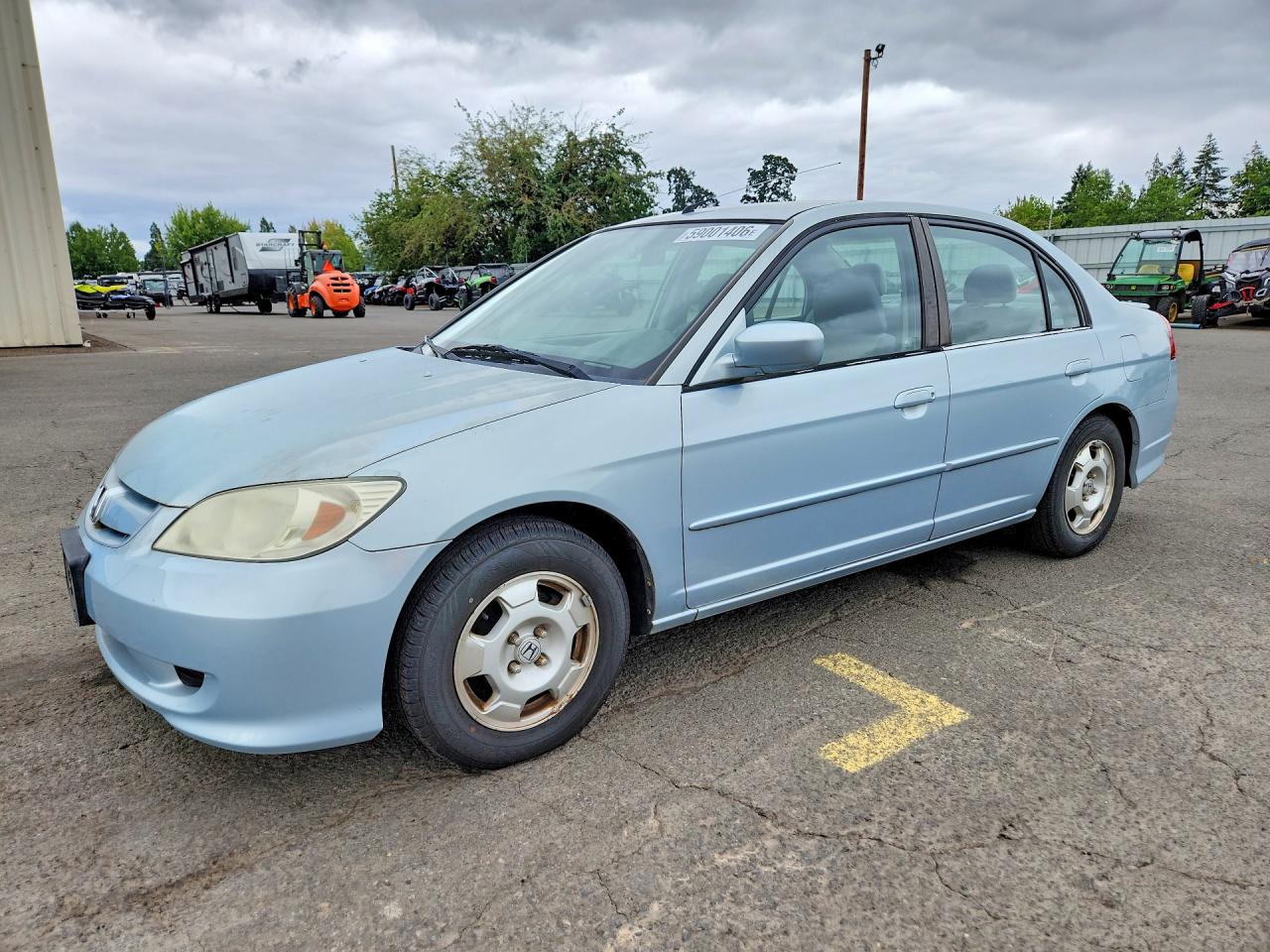 2004 Honda Civic Hybrid Teal vin: JHMES95664S000630