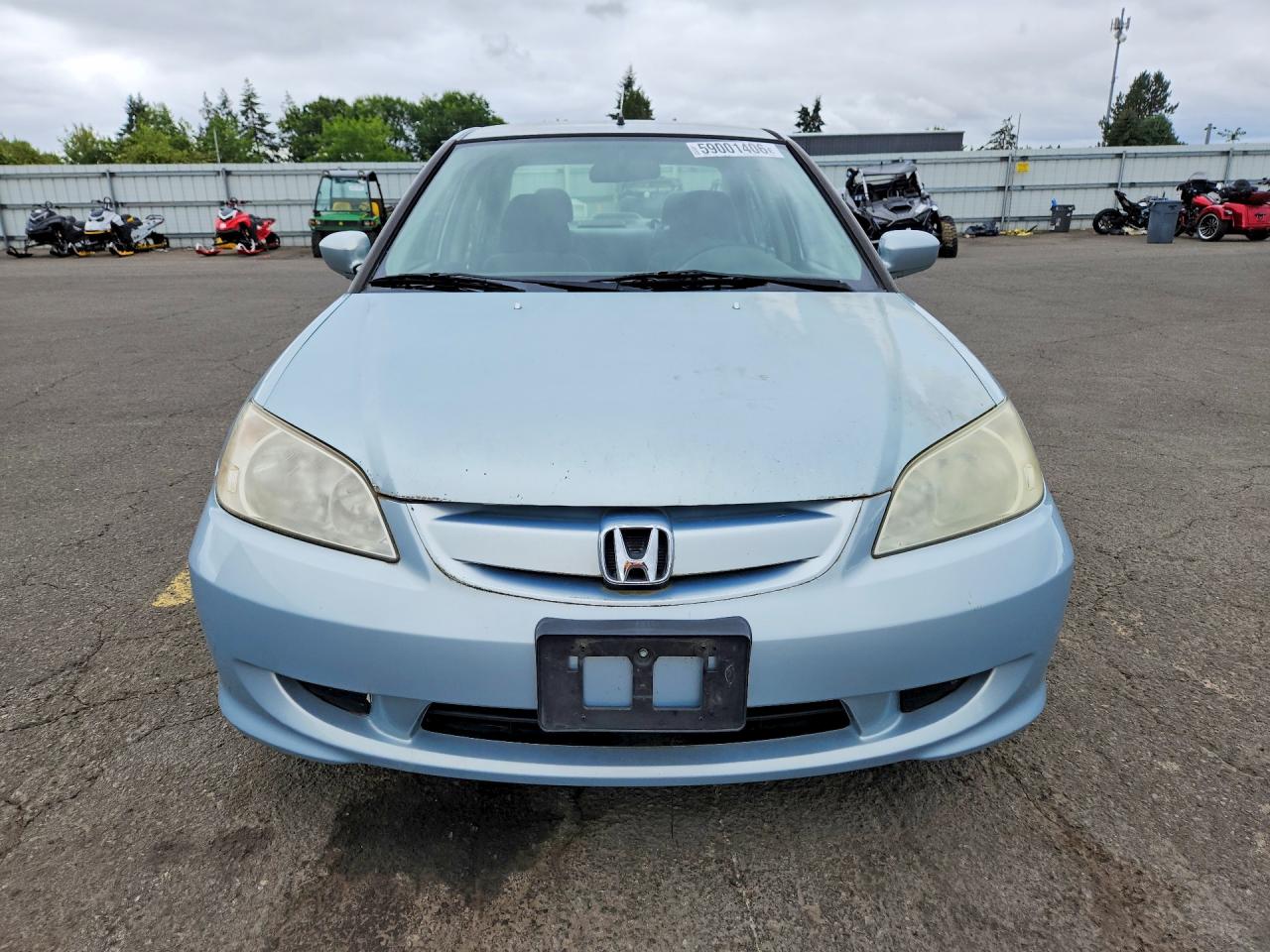 2004 Honda Civic Hybrid Teal vin: JHMES95664S000630