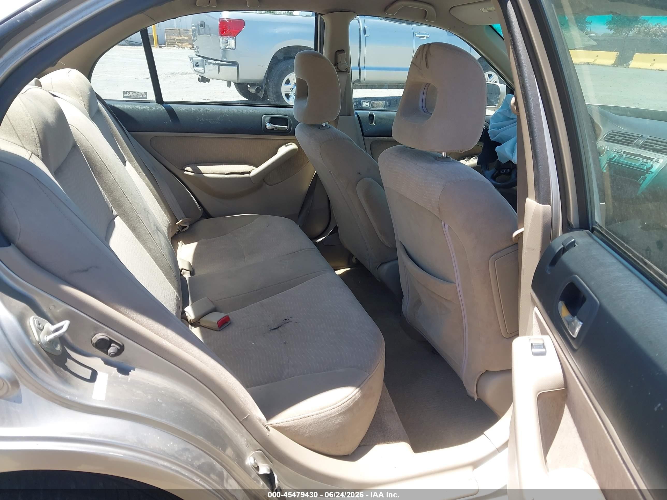 2003 Honda Civic Hybrid Beige vin: JHMES95683S031991