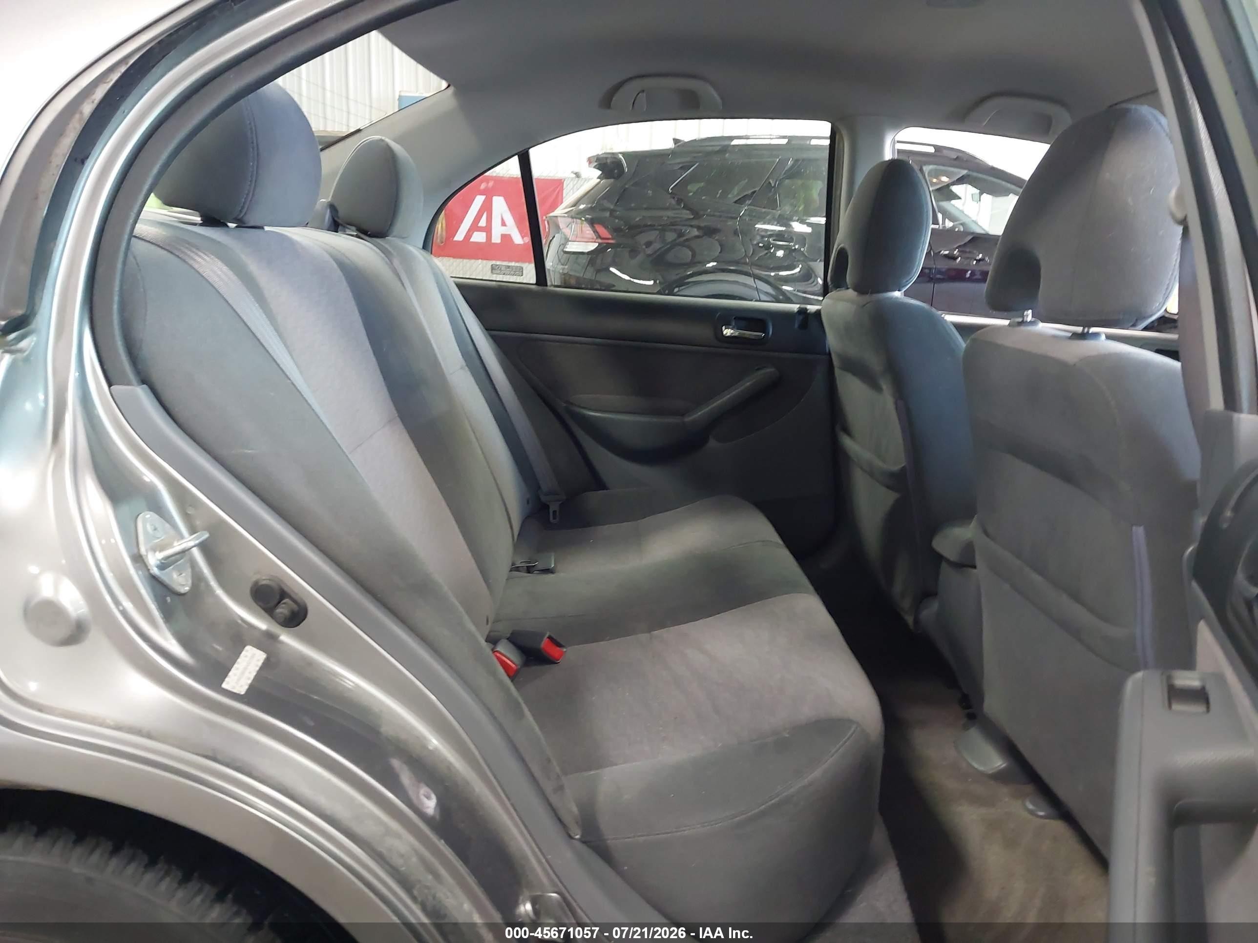 2004 Honda Civic Hybrid Gray vin: JHMES95684S015954