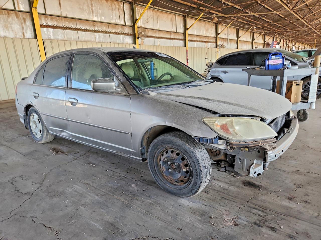 2005 Honda Civic Hybrid Желто-коричневый vin: JHMES95685S021738