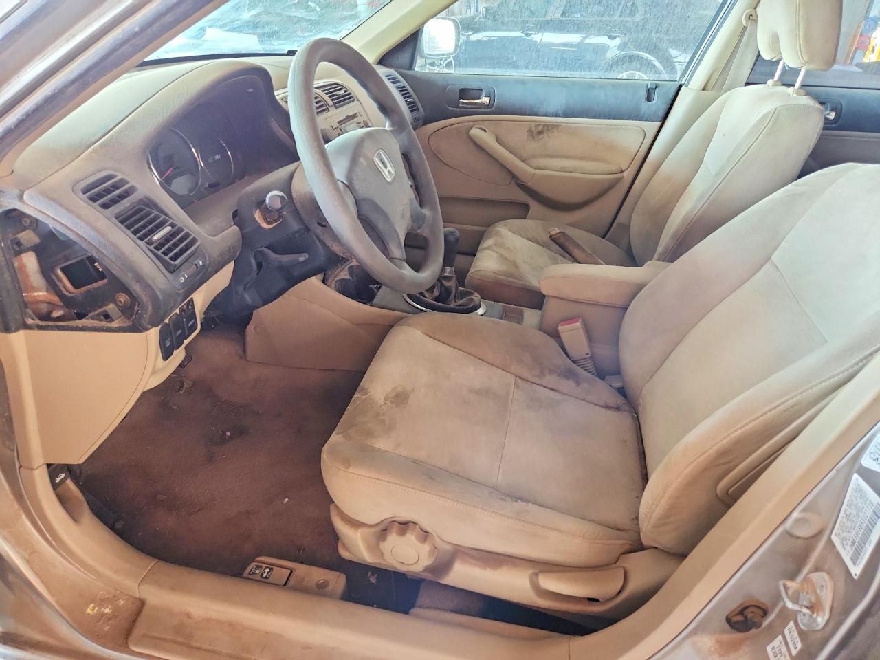 2005 Honda Civic Hybrid Желто-коричневый vin: JHMES95685S021738