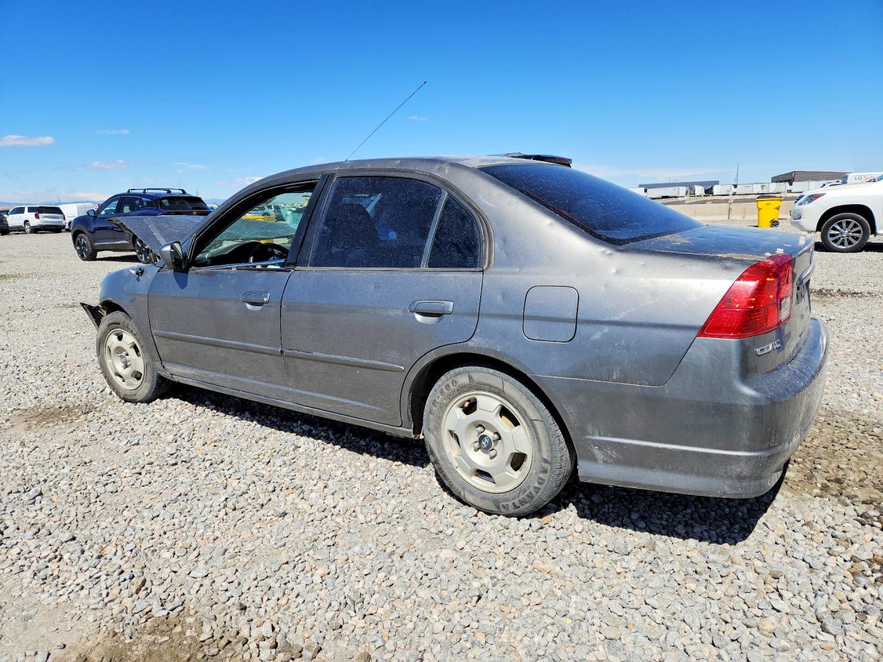2005 Honda Civic Hybrid Gray vin: JHMES956X5S016394