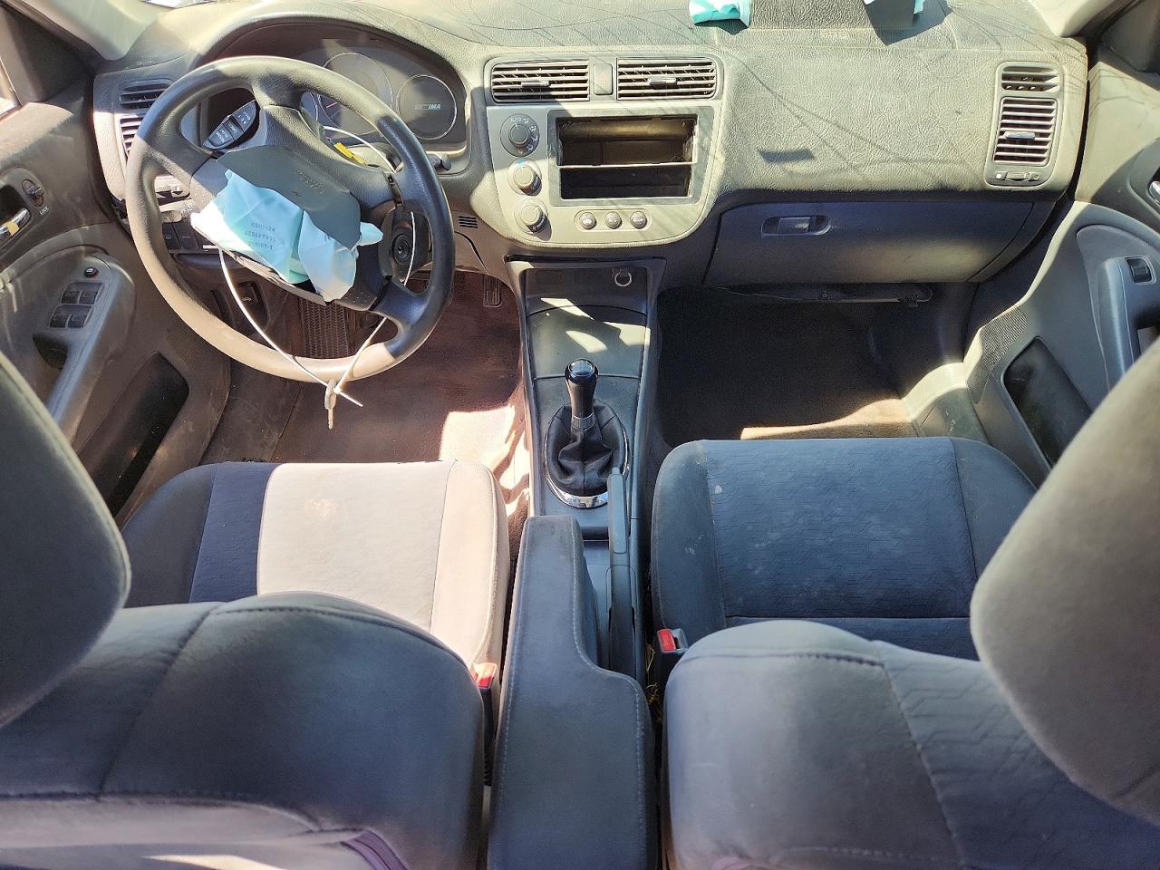 2005 Honda Civic Hybrid Gray vin: JHMES956X5S016394