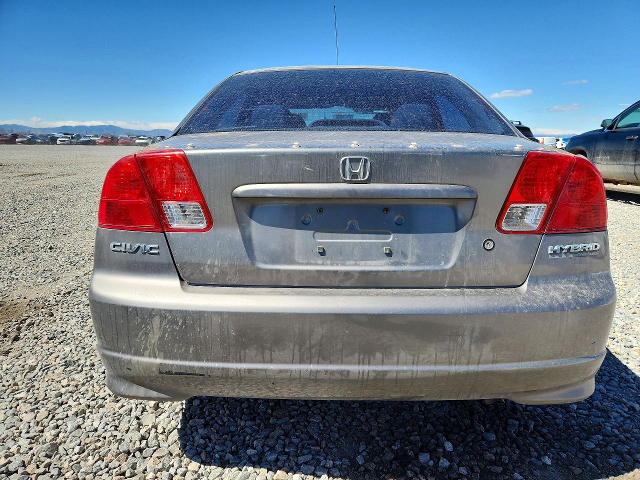 2005 Honda Civic Hybrid Gray vin: JHMES956X5S016394