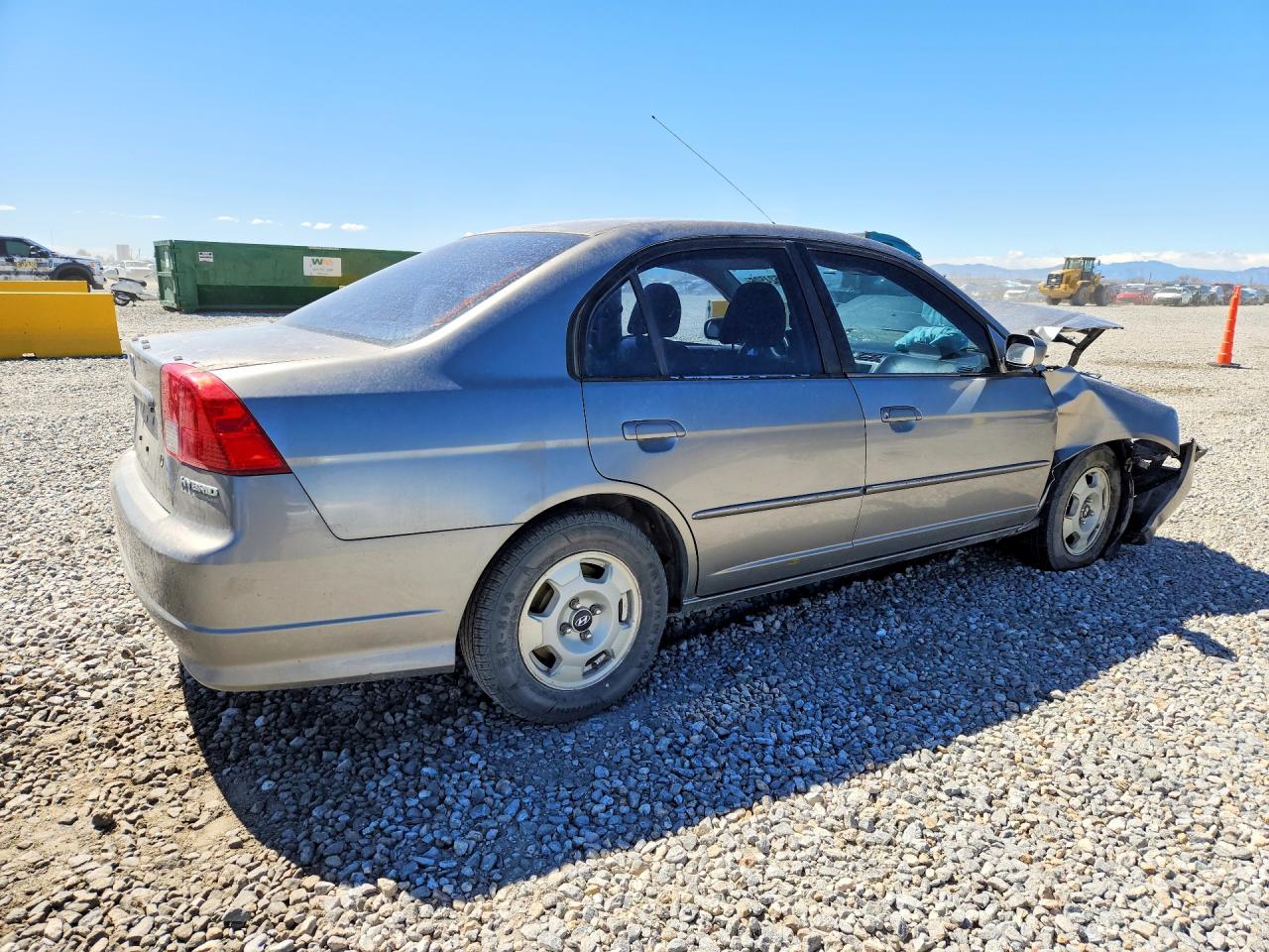 2005 Honda Civic Hybrid Gray vin: JHMES956X5S016394