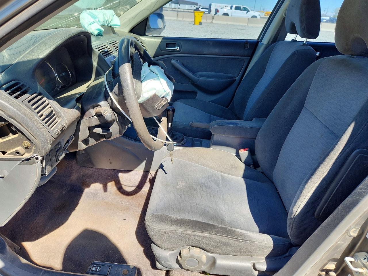 2005 Honda Civic Hybrid Gray vin: JHMES956X5S016394