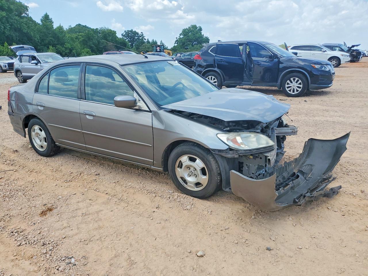2004 Honda Civic Hybrid Серый vin: JHMES96604S018412