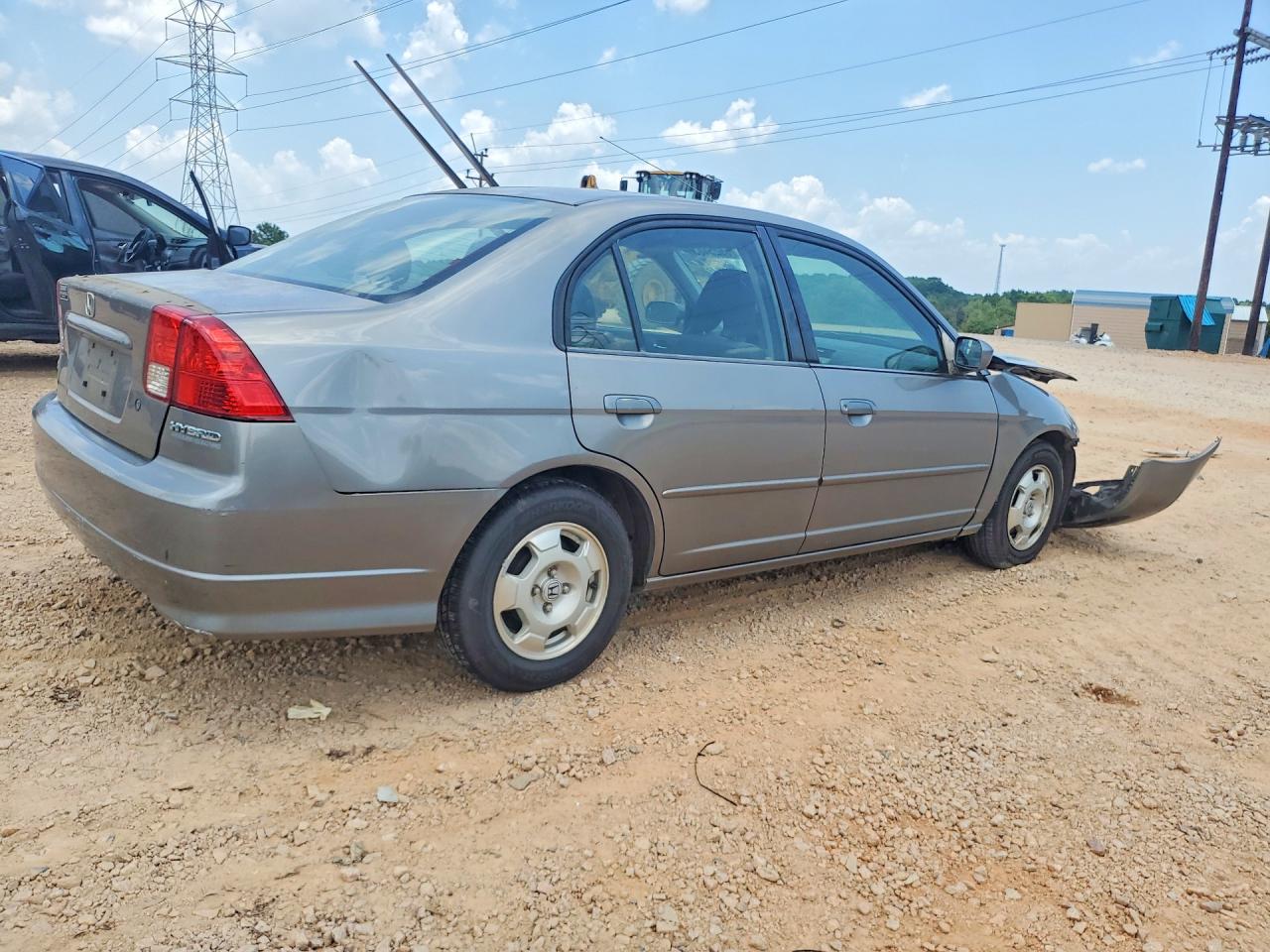 2004 Honda Civic Hybrid Серый vin: JHMES96604S018412