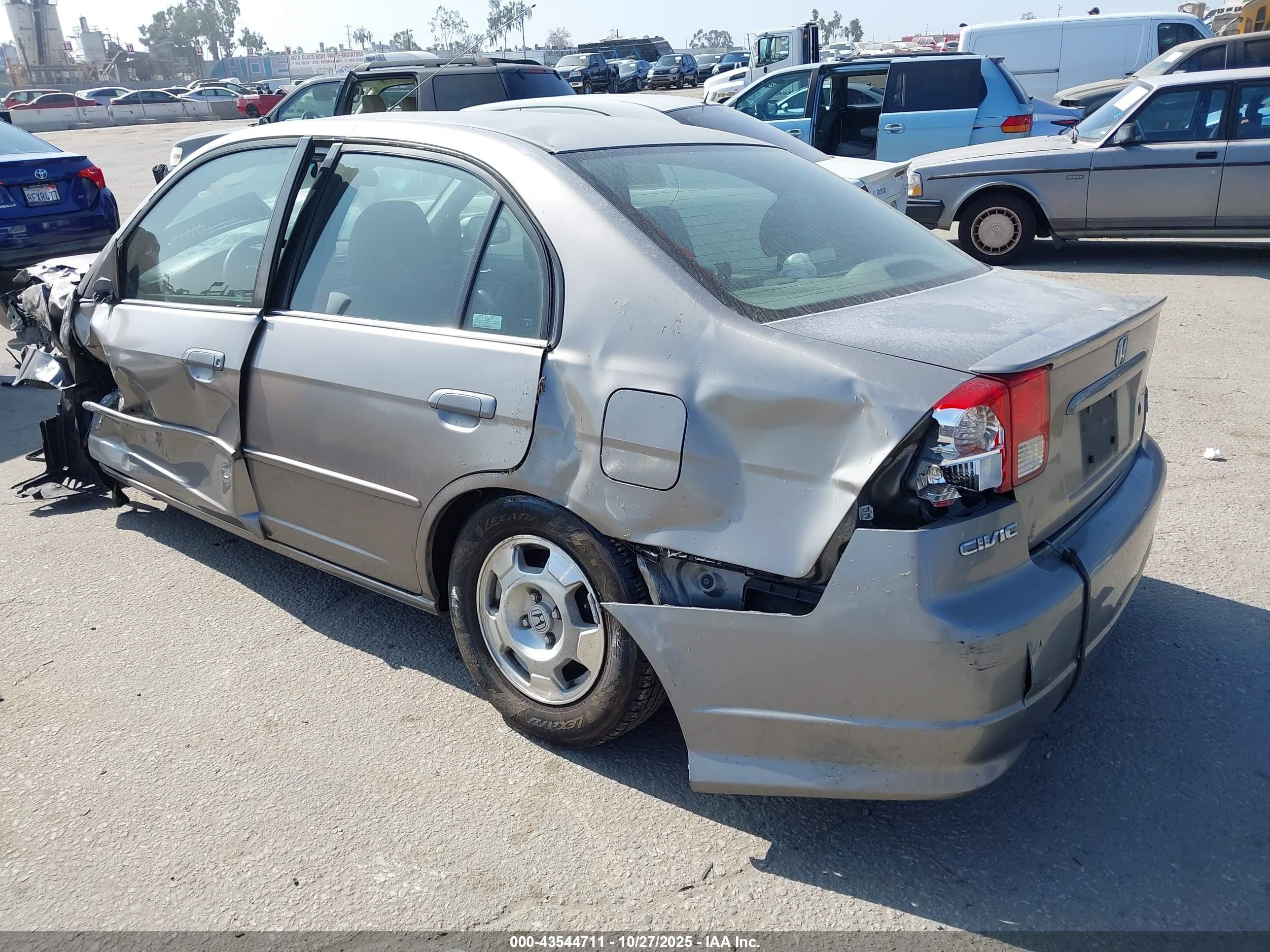 2004 Honda Civic Hybrid Серебряный vin: JHMES96604S022802