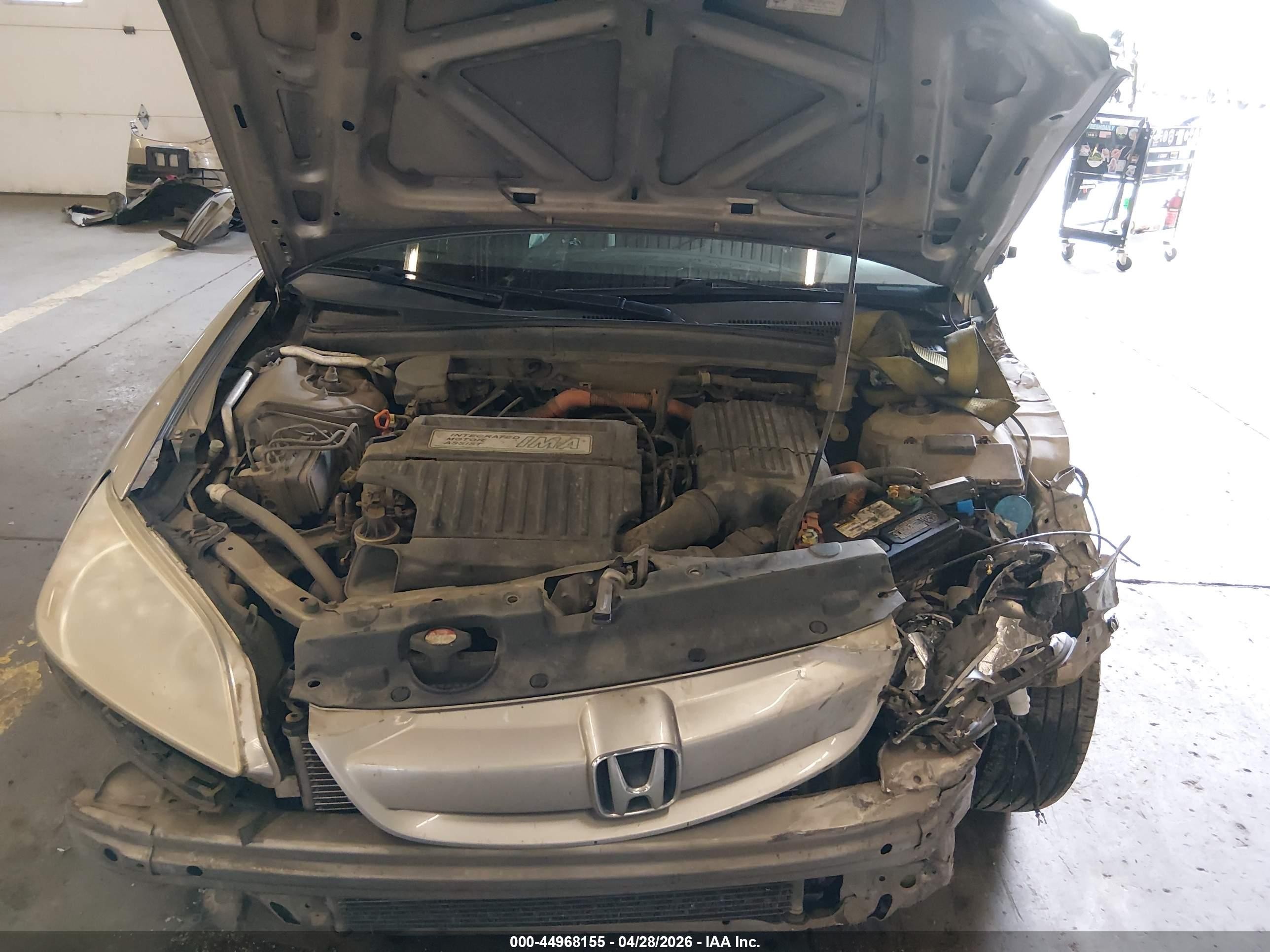 2005 Honda Civic Hybrid   Champagne vin: JHMES96605S021568