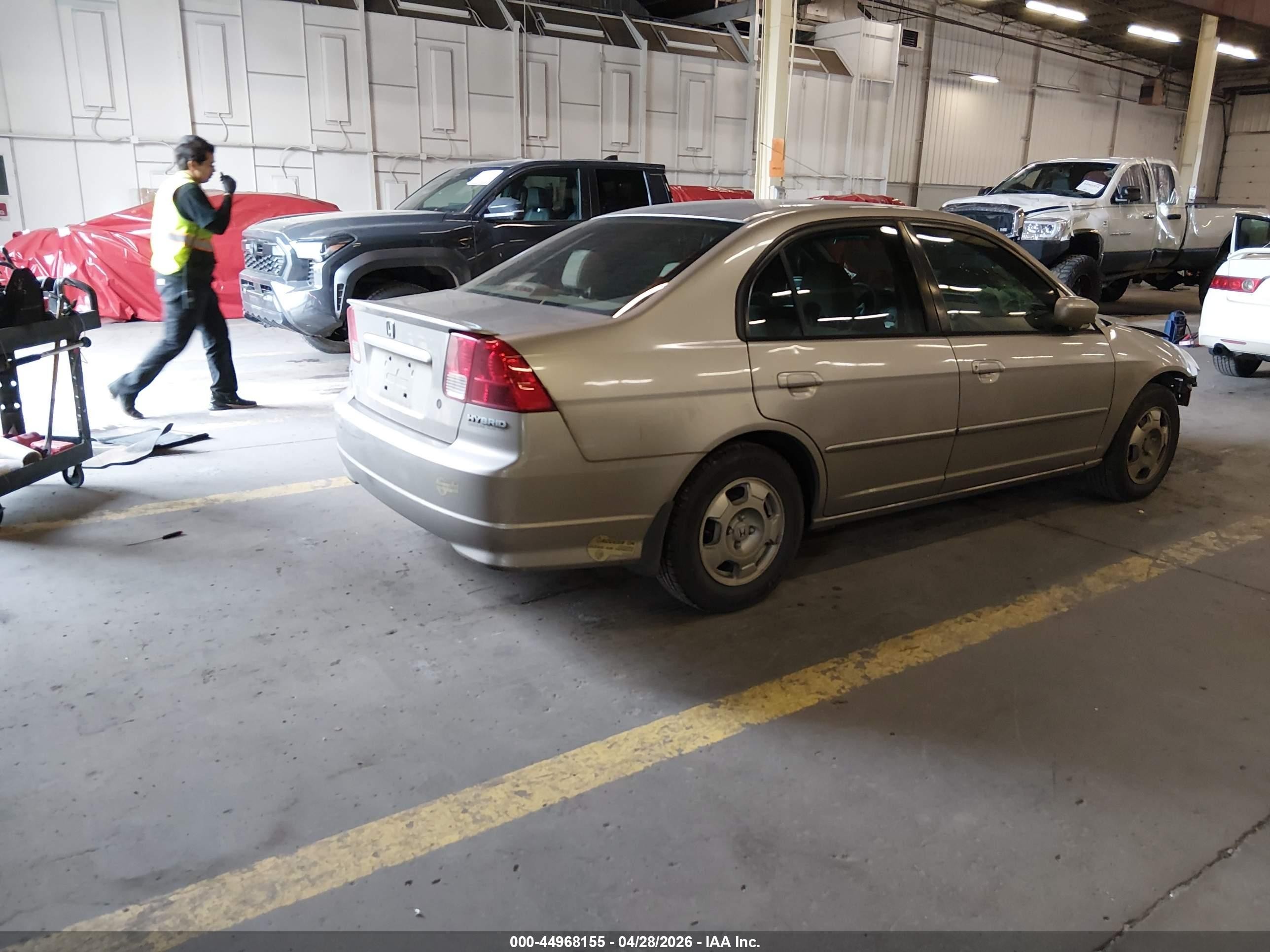 2005 Honda Civic Hybrid   Champagne vin: JHMES96605S021568