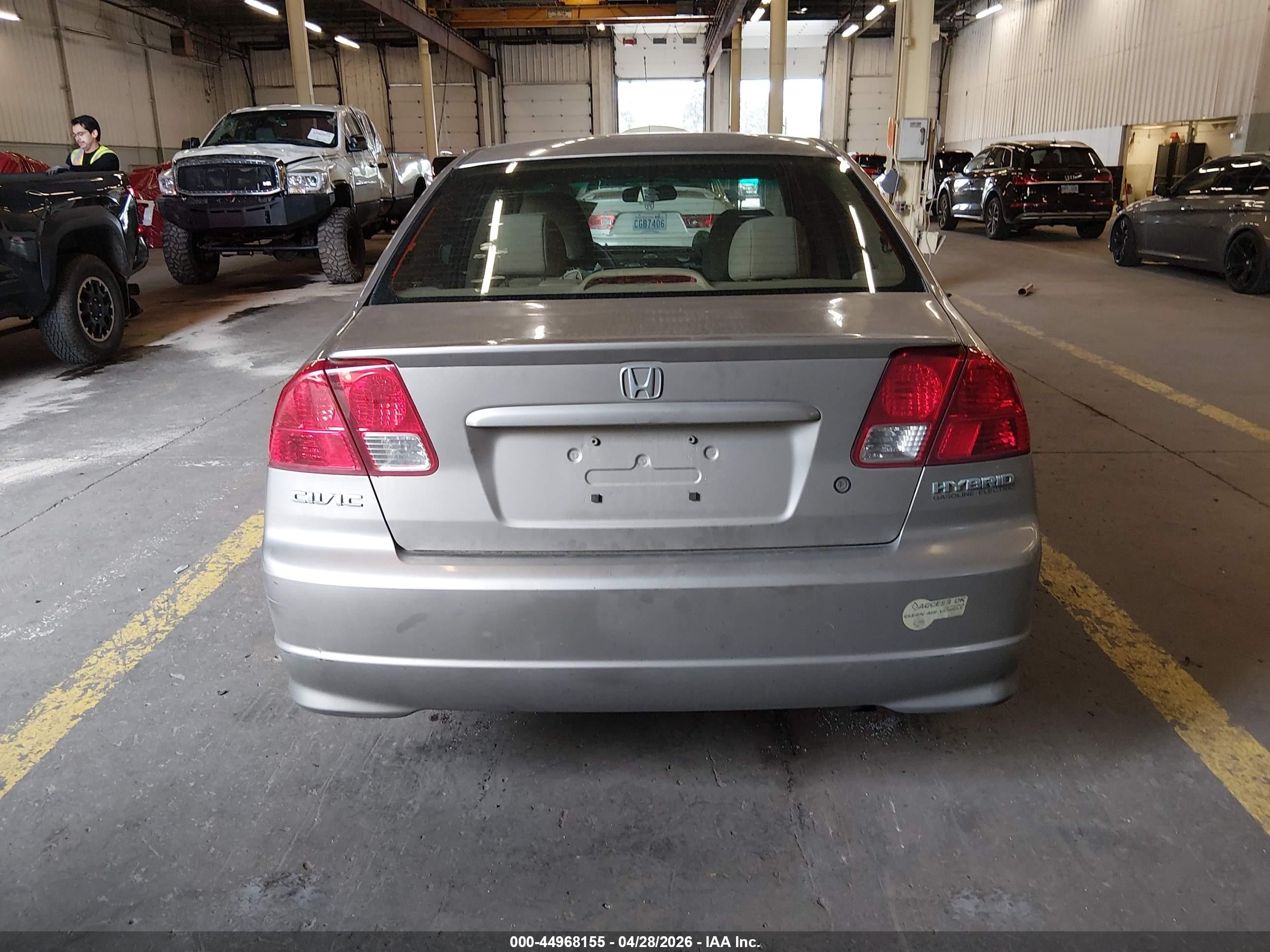 2005 Honda Civic Hybrid   Champagne vin: JHMES96605S021568