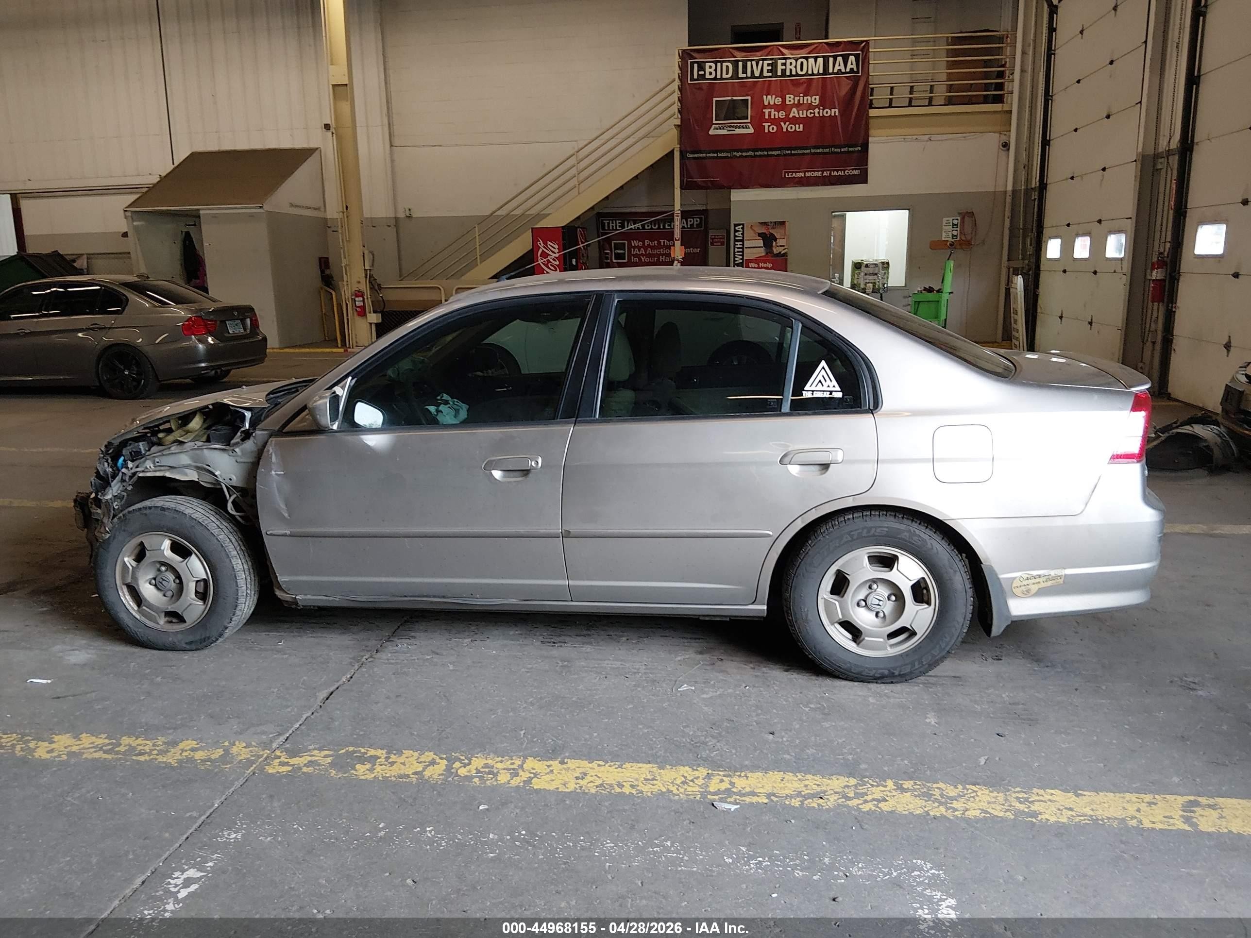 2005 Honda Civic Hybrid   Champagne vin: JHMES96605S021568
