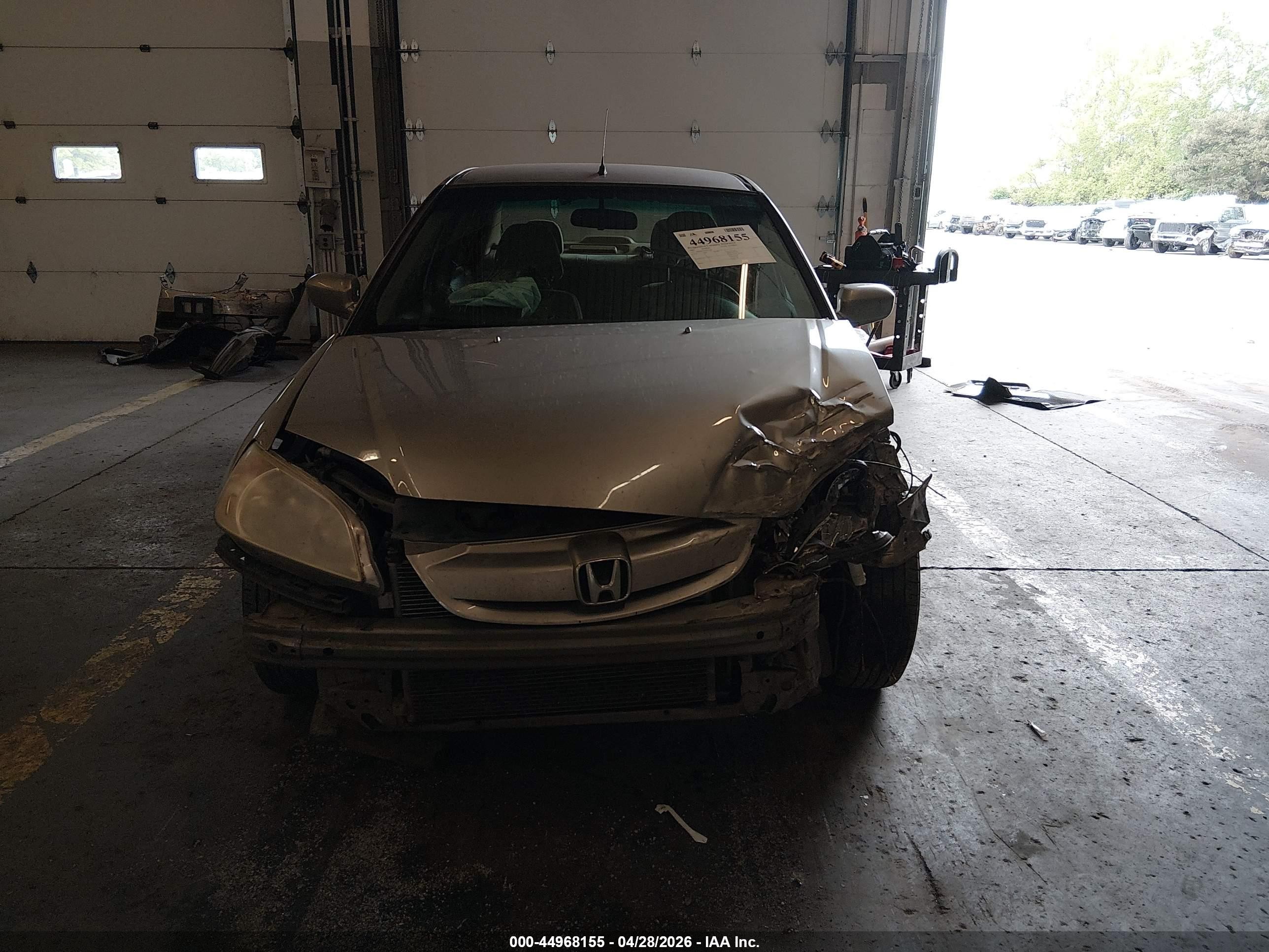 2005 Honda Civic Hybrid   Champagne vin: JHMES96605S021568