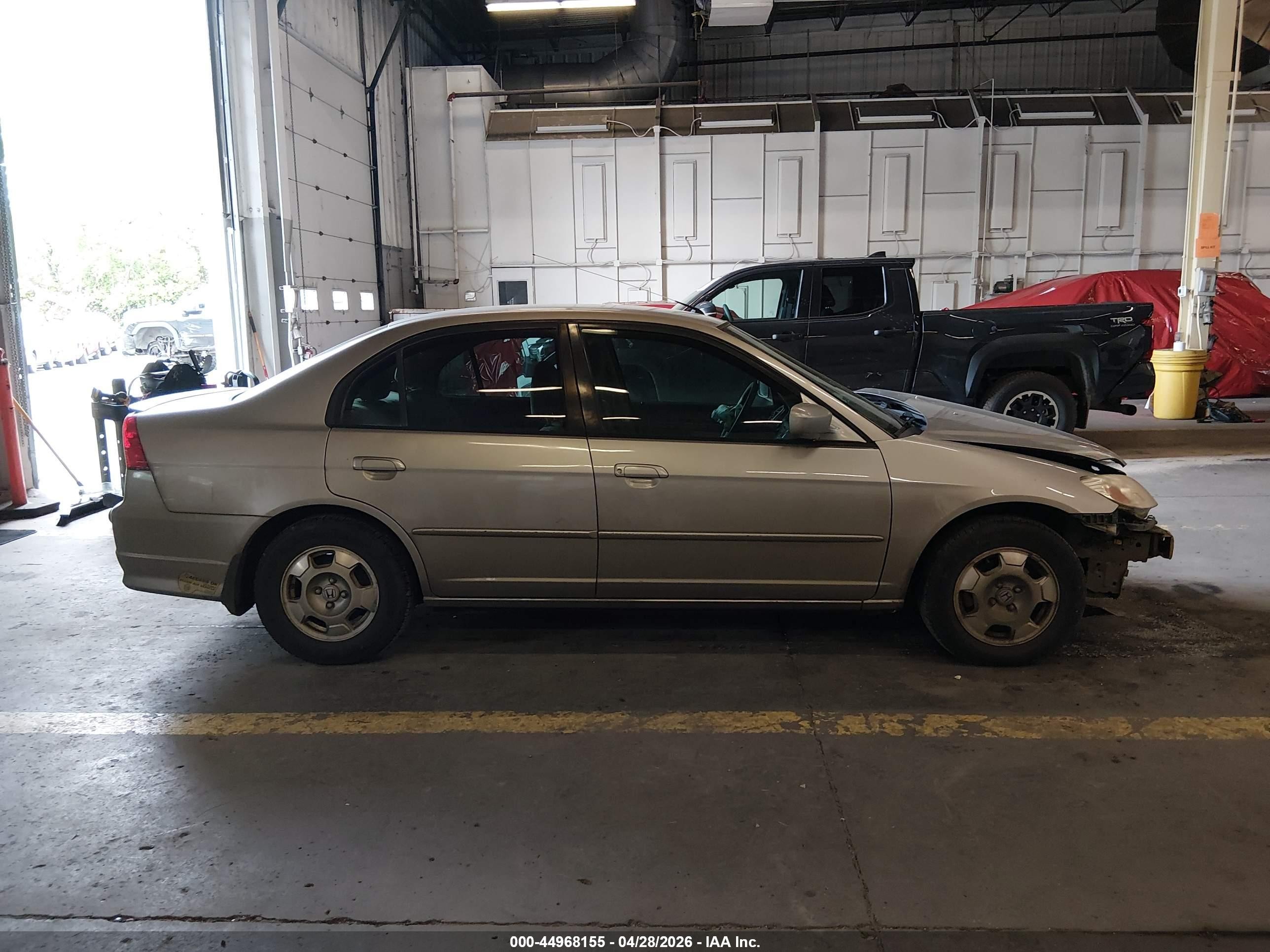 2005 Honda Civic Hybrid   Champagne vin: JHMES96605S021568
