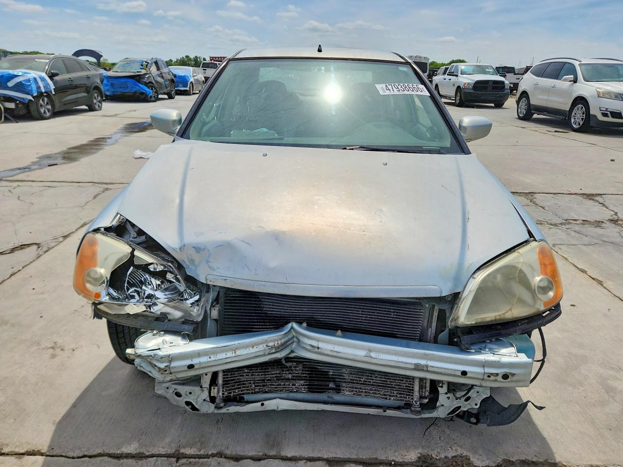 2003 Honda Civic Hybrid Silver vin: JHMES96613S022256
