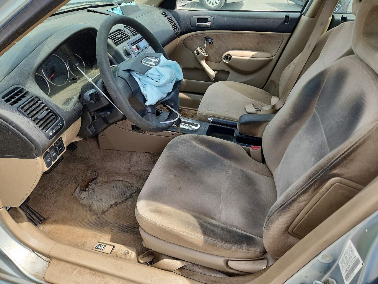 2003 Honda Civic Hybrid Silver vin: JHMES96613S022256
