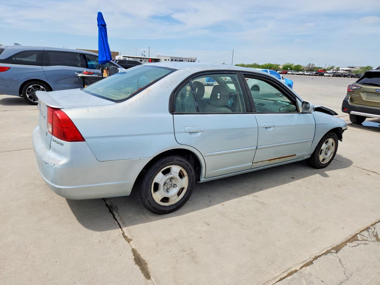 2003 Honda Civic Hybrid Silver vin: JHMES96613S022256