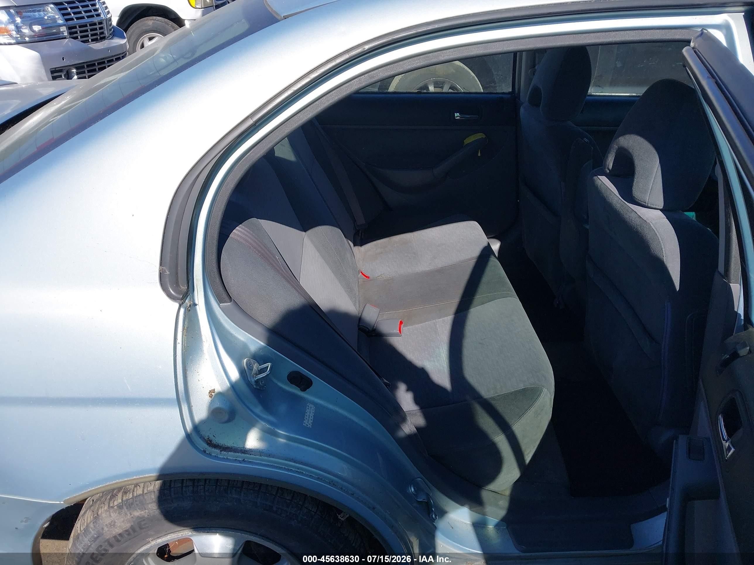 2004 Honda Civic Hybrid Light Blue vin: JHMES96614S013798