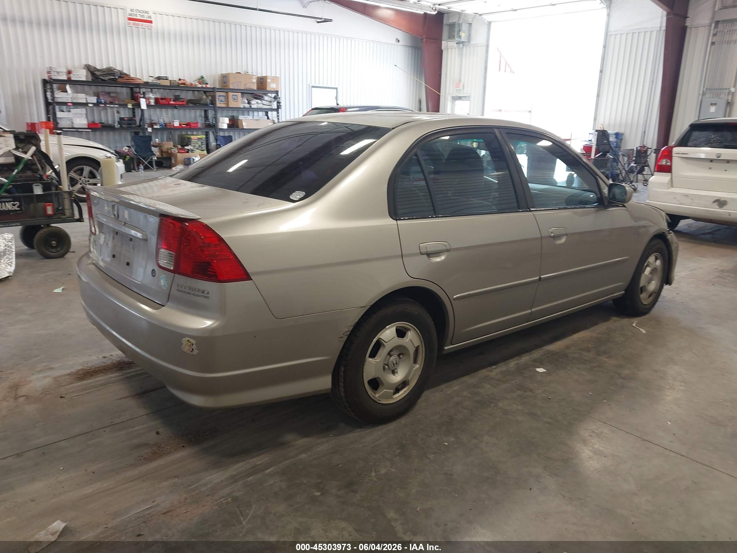 2005 Honda Civic Hybrid   Желто-коричневый vin: JHMES96615S000602