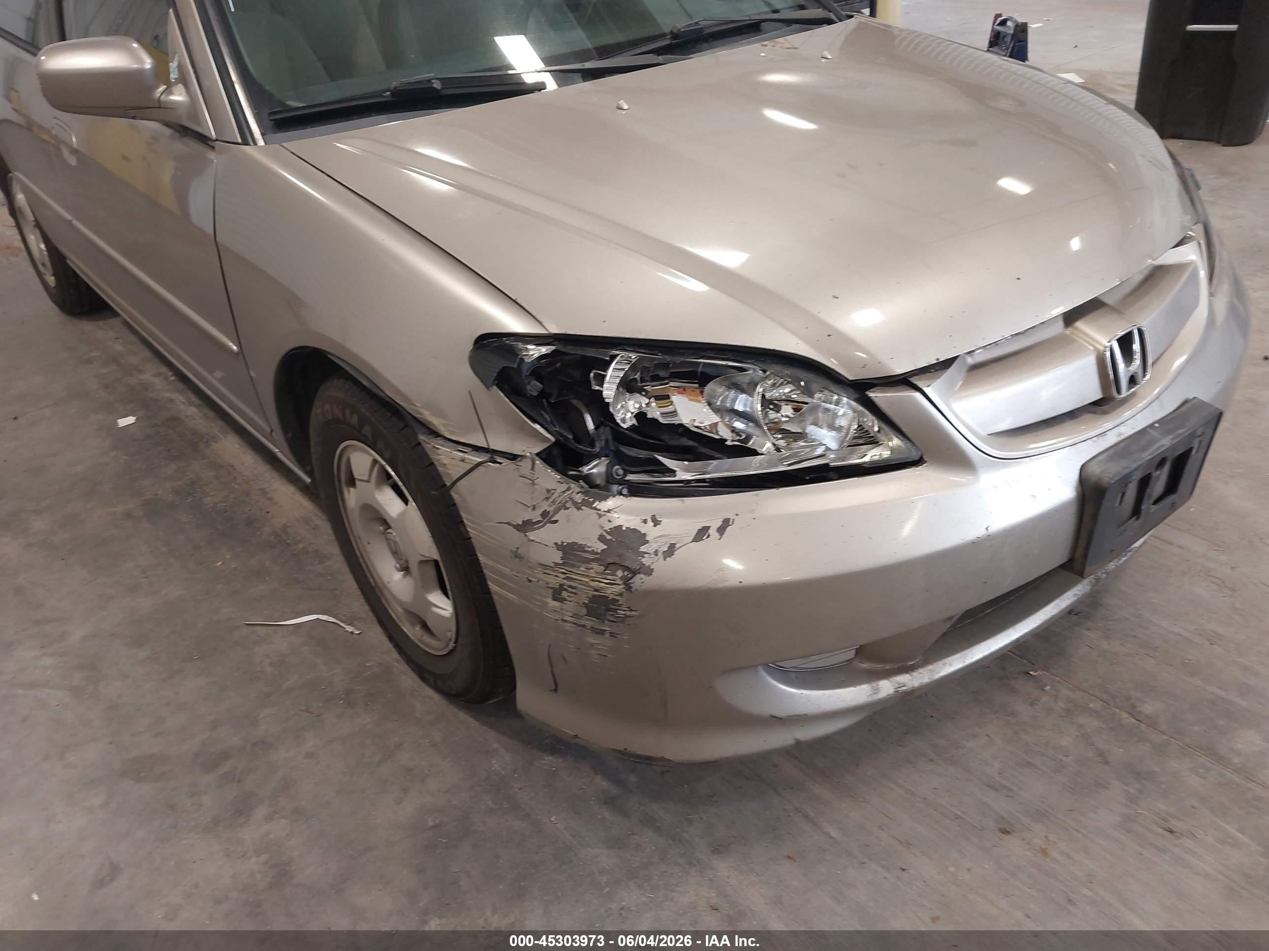 2005 Honda Civic Hybrid   Желто-коричневый vin: JHMES96615S000602