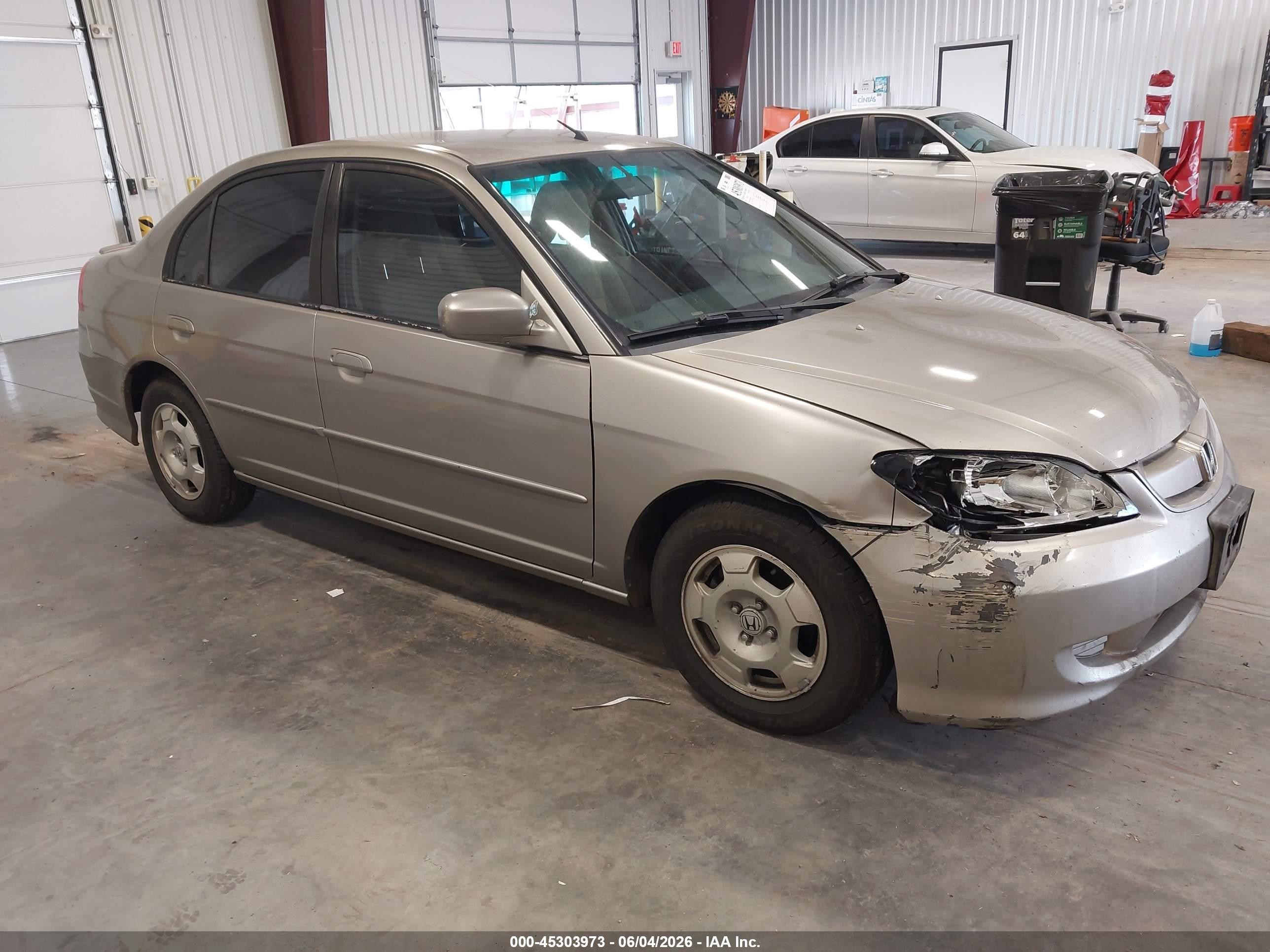 2005 Honda Civic Hybrid   Желто-коричневый vin: JHMES96615S000602
