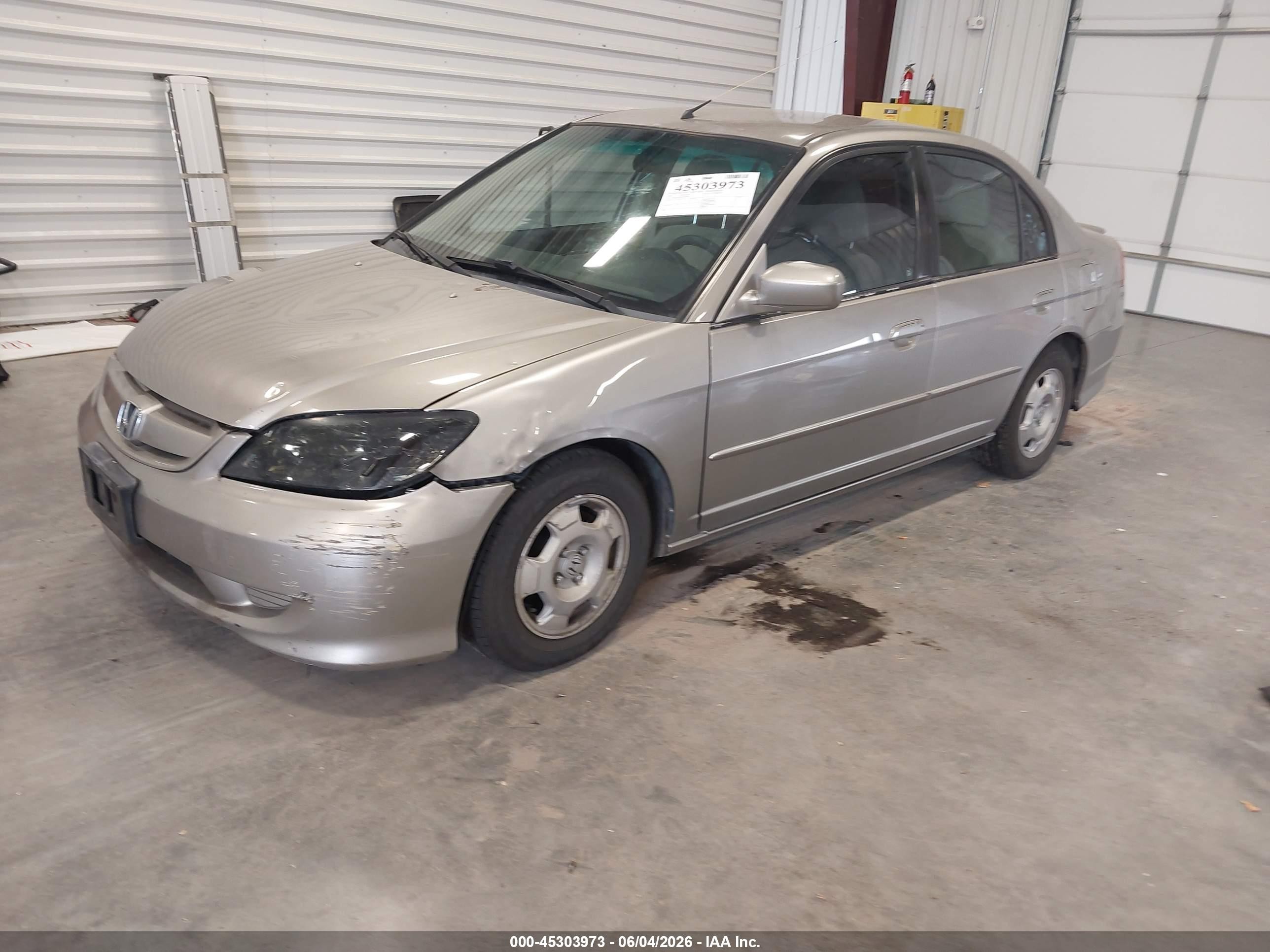 2005 Honda Civic Hybrid   Желто-коричневый vin: JHMES96615S000602