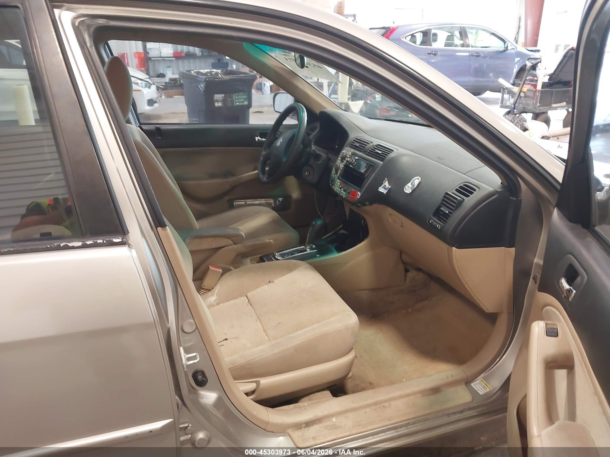 2005 Honda Civic Hybrid   Желто-коричневый vin: JHMES96615S000602