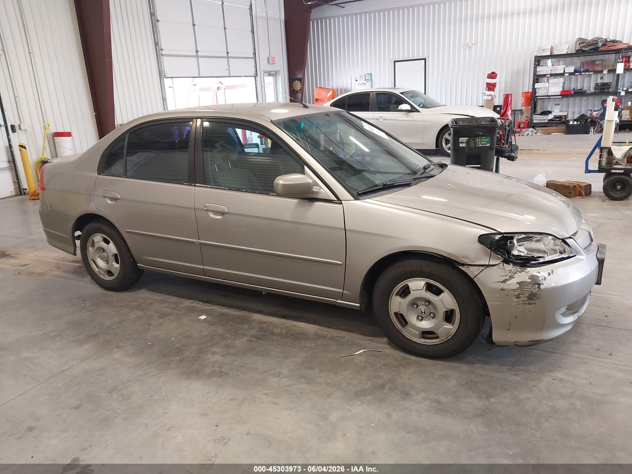 2005 Honda Civic Hybrid   Желто-коричневый vin: JHMES96615S000602