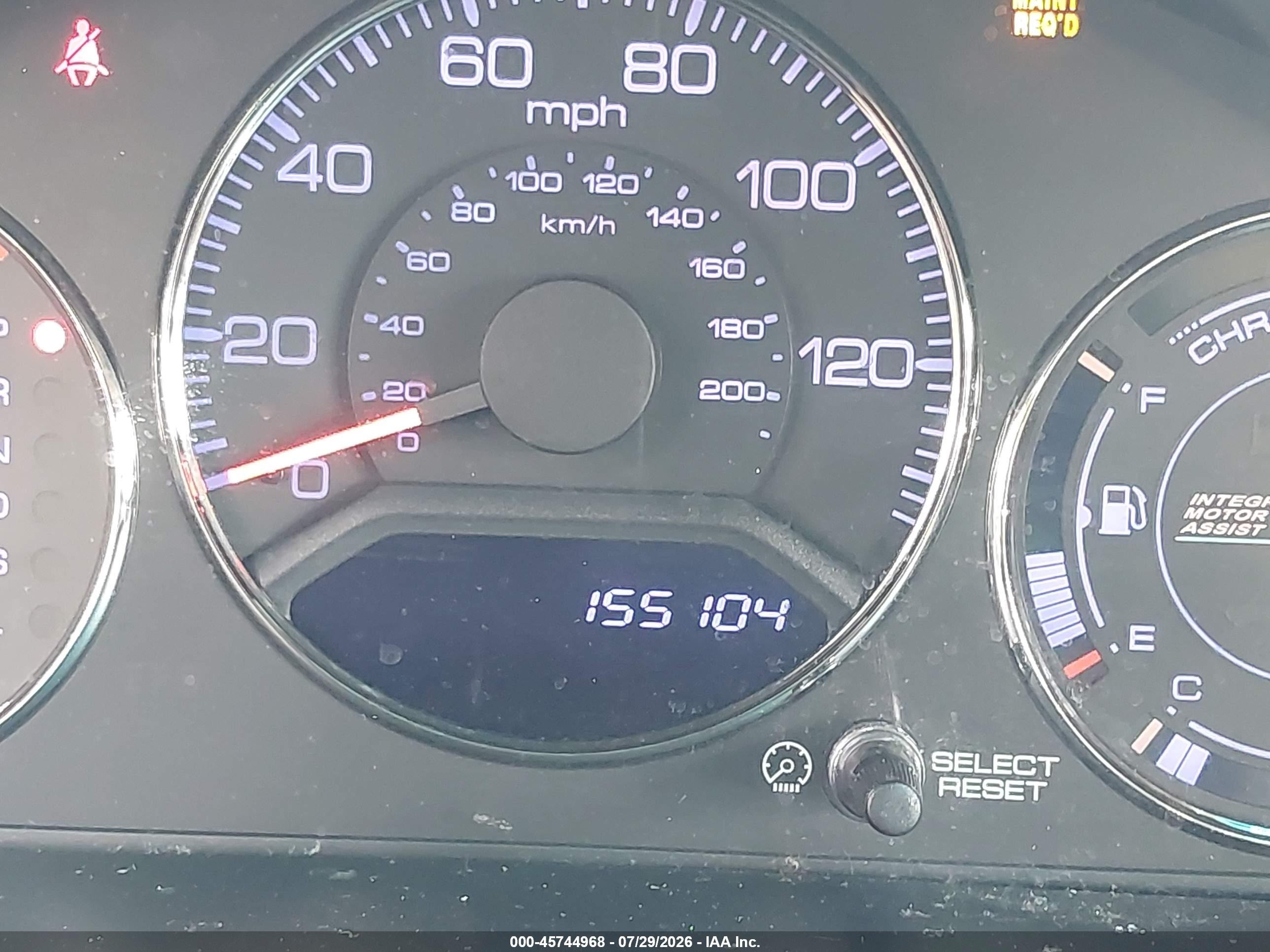 2005 Honda Civic Hybrid   Silver vin: JHMES96615S012409