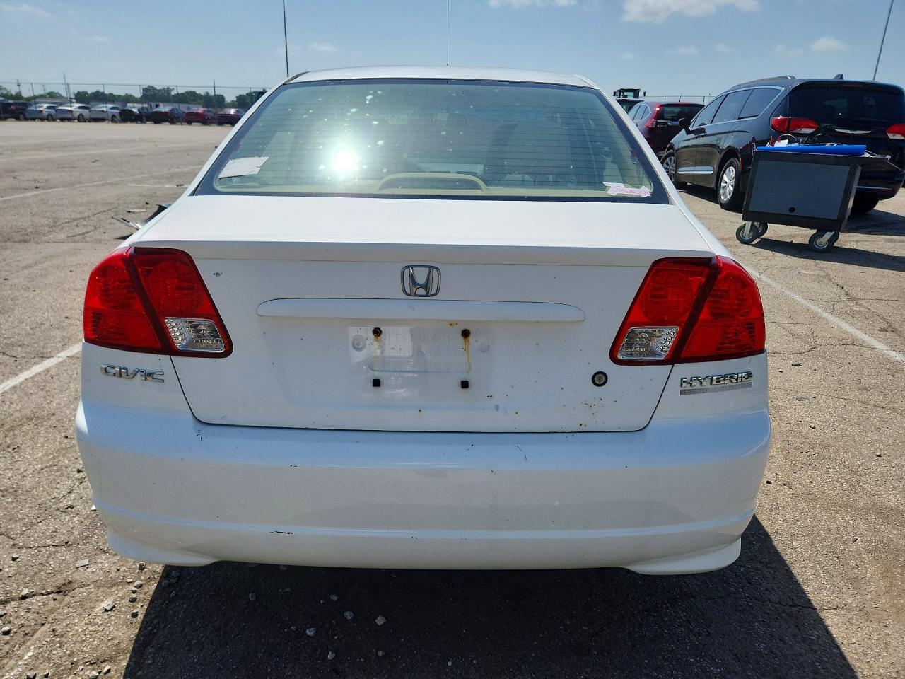 2005 Honda Civic Hybrid White vin: JHMES96615S013091