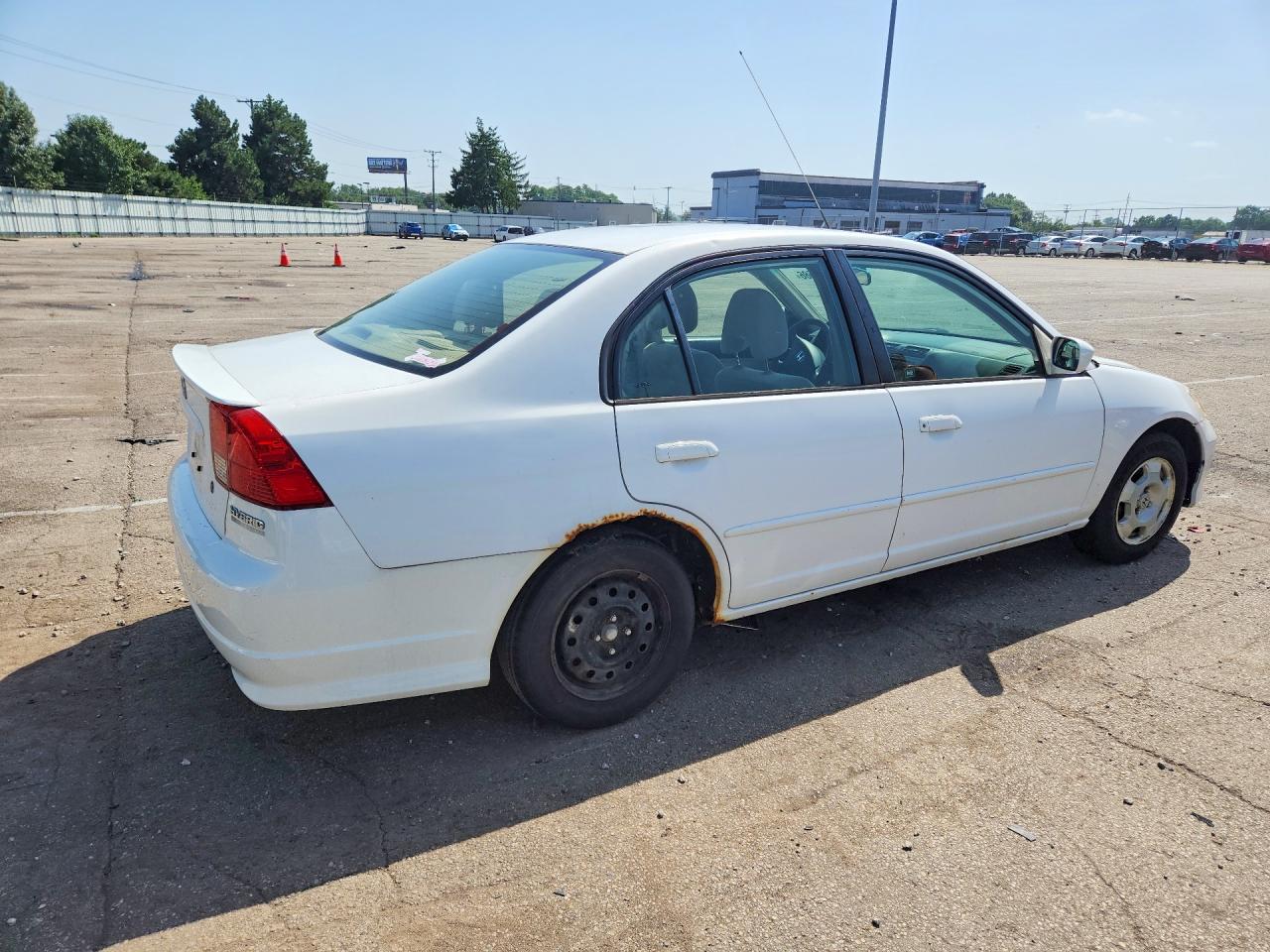 2005 Honda Civic Hybrid White vin: JHMES96615S013091