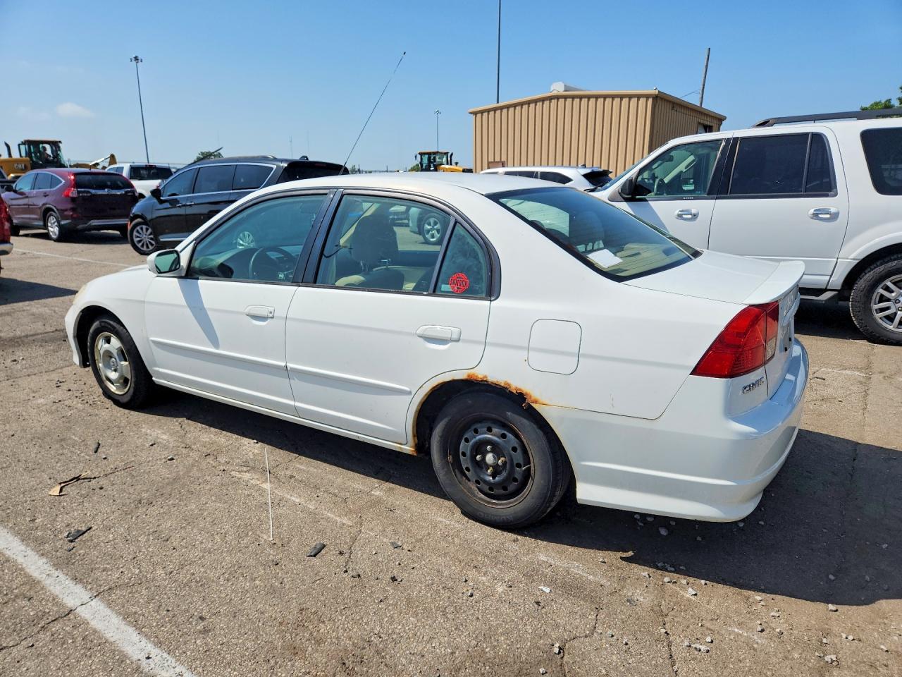 2005 Honda Civic Hybrid White vin: JHMES96615S013091